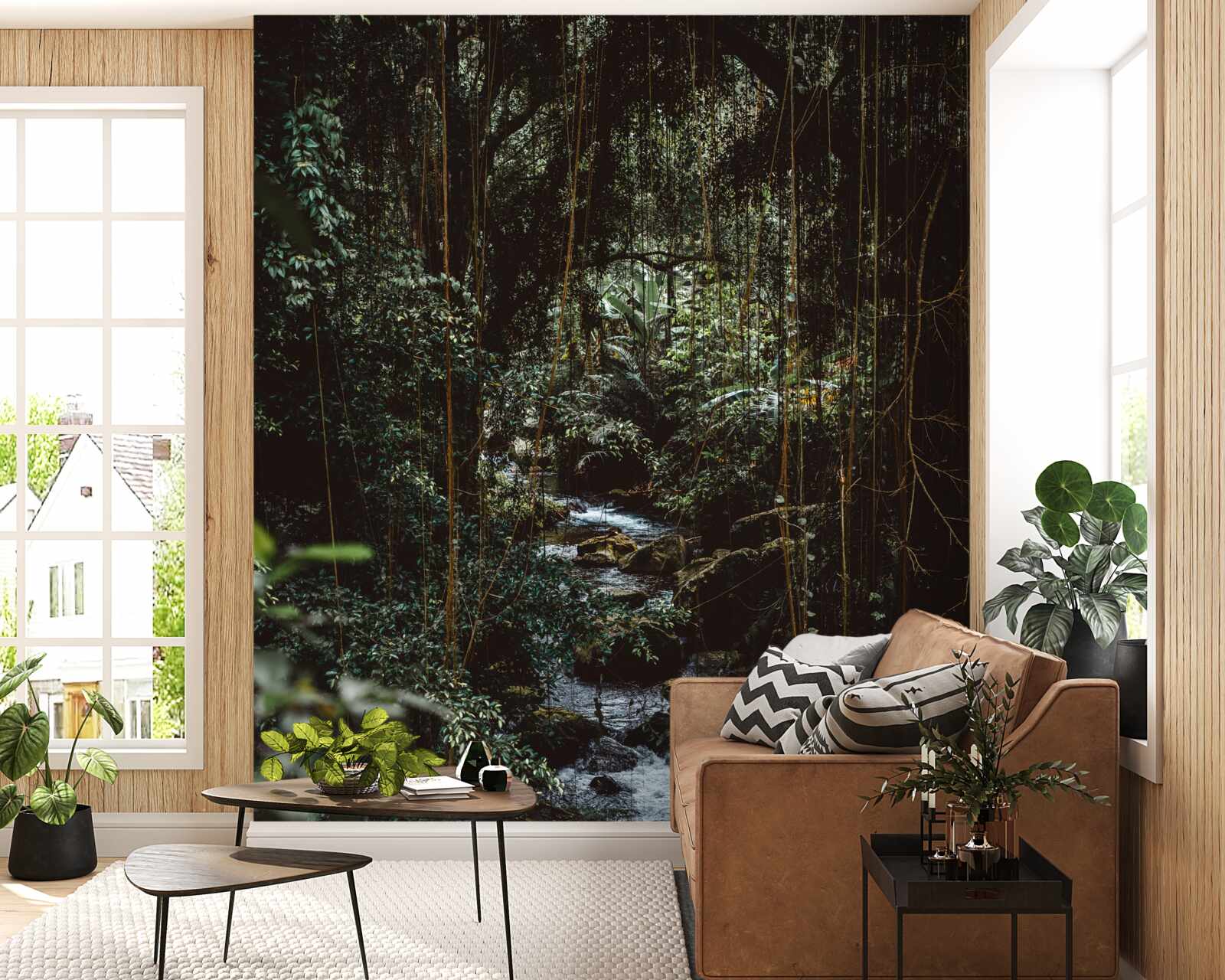 Fototapet râu forestier