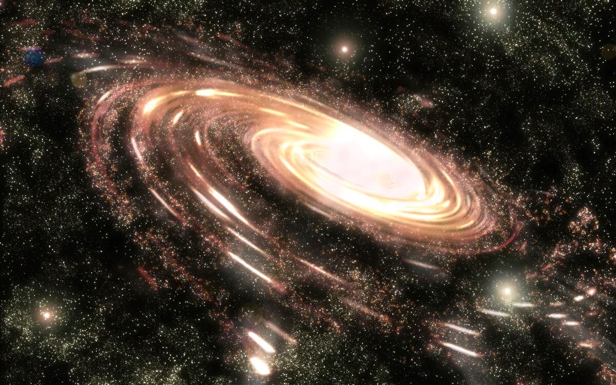 Fototapet galaxie în spațiu