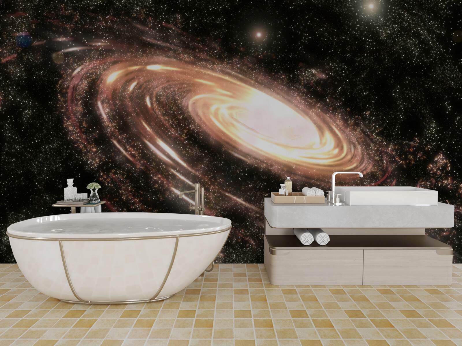 Fototapet galaxie în spațiu