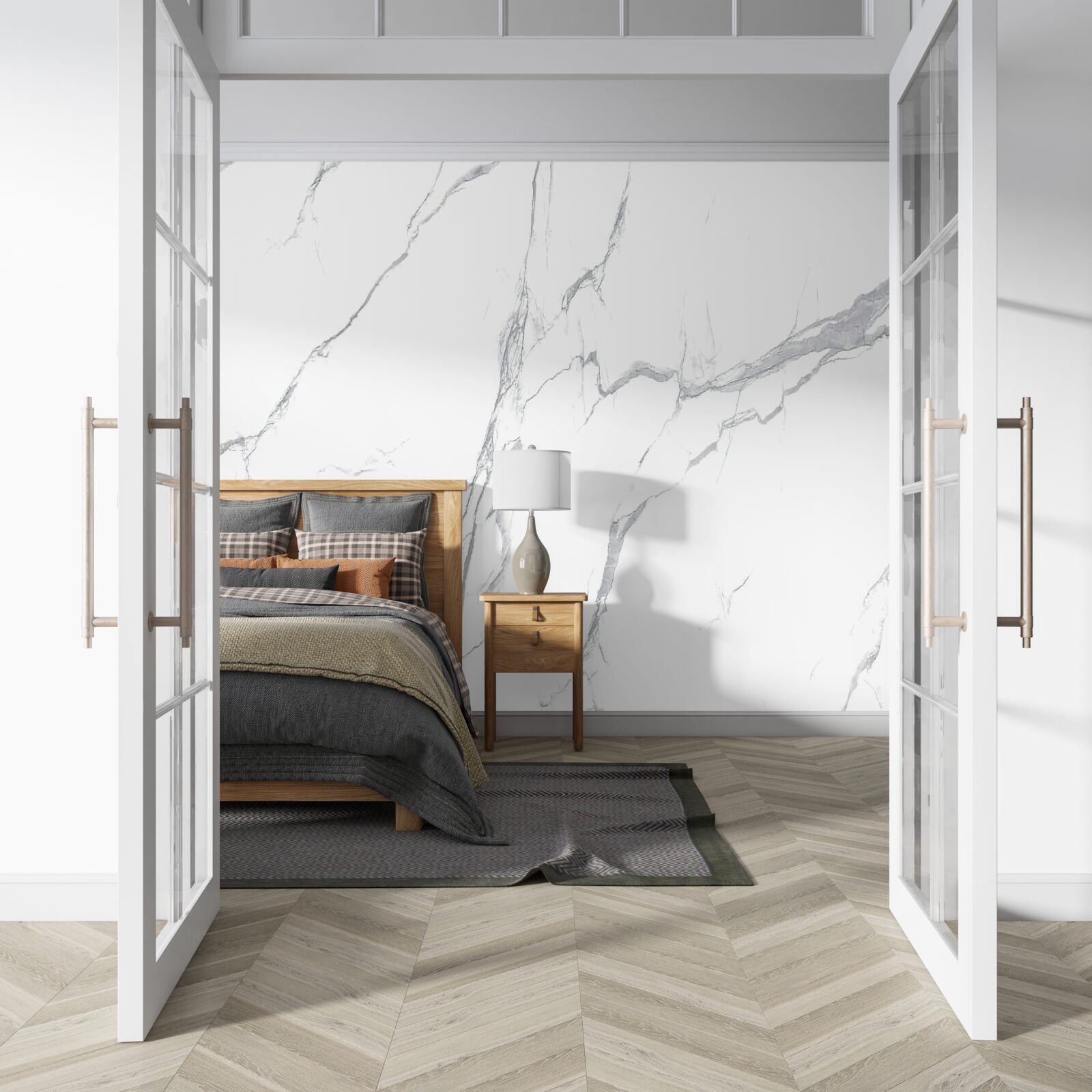 Fototapet fundal cu dungi albe