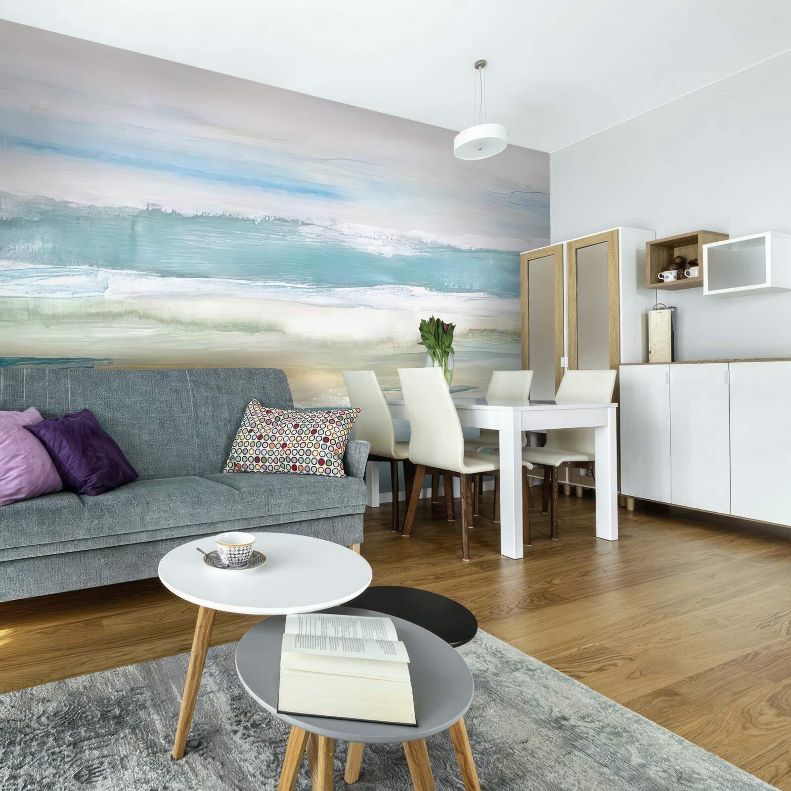 Fototapet lovituri abstracte multicolore