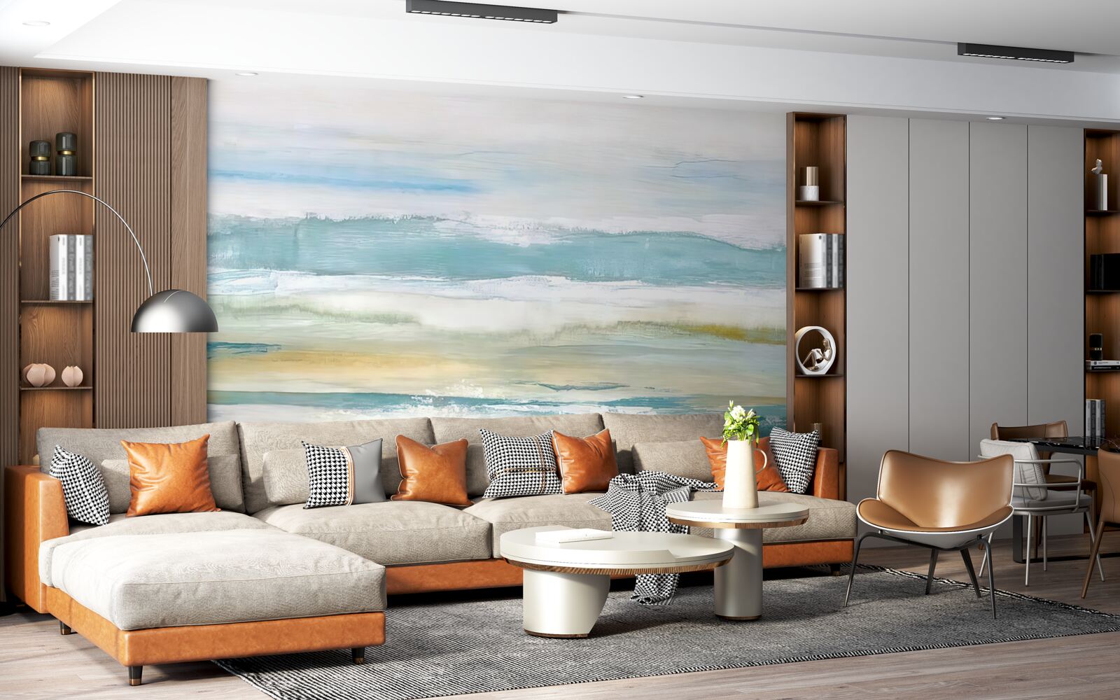 Fototapet lovituri abstracte multicolore