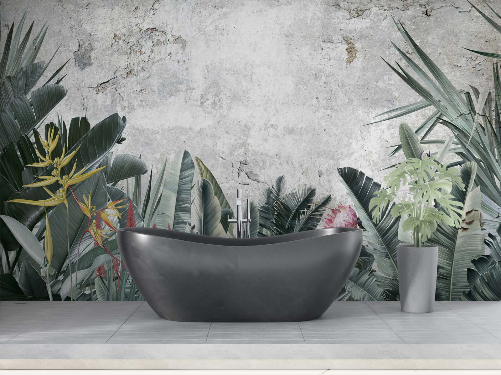 Fototapet diverse zone verzi tropicale