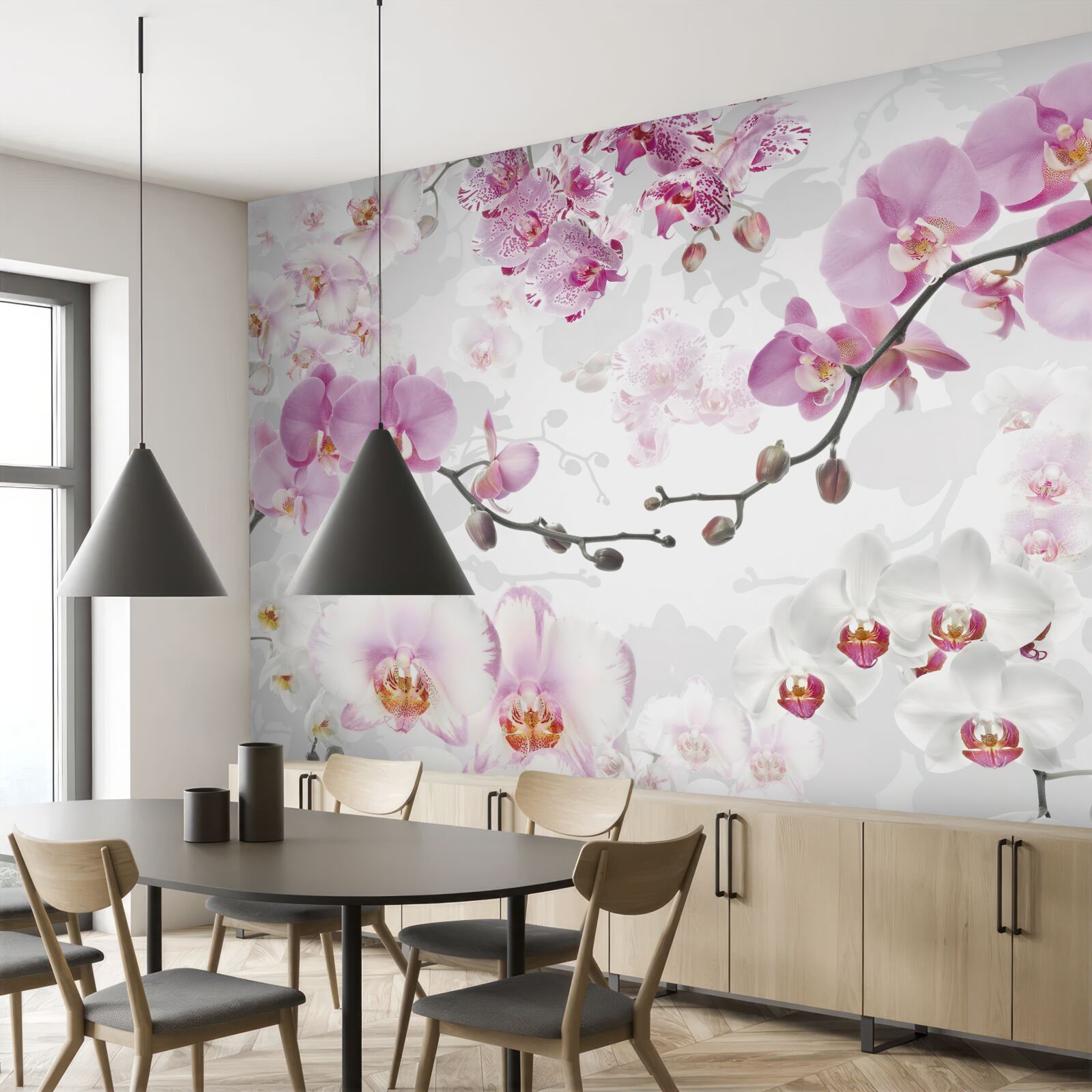 Fototapet ramuri de orhidee