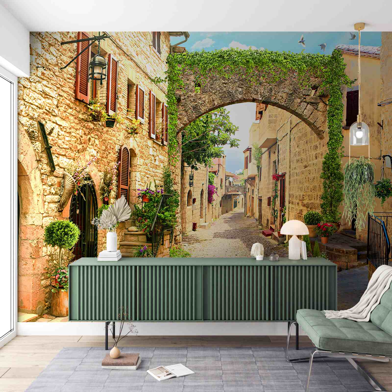 Fototapet o stradă dintr-un oraș istoric