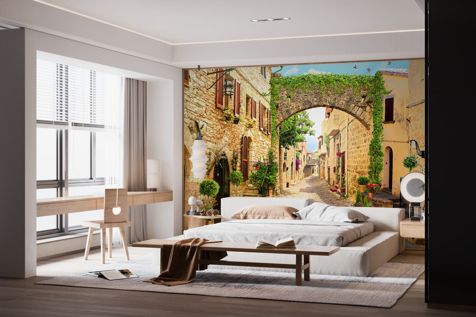 Fototapet o stradă dintr-un oraș istoric