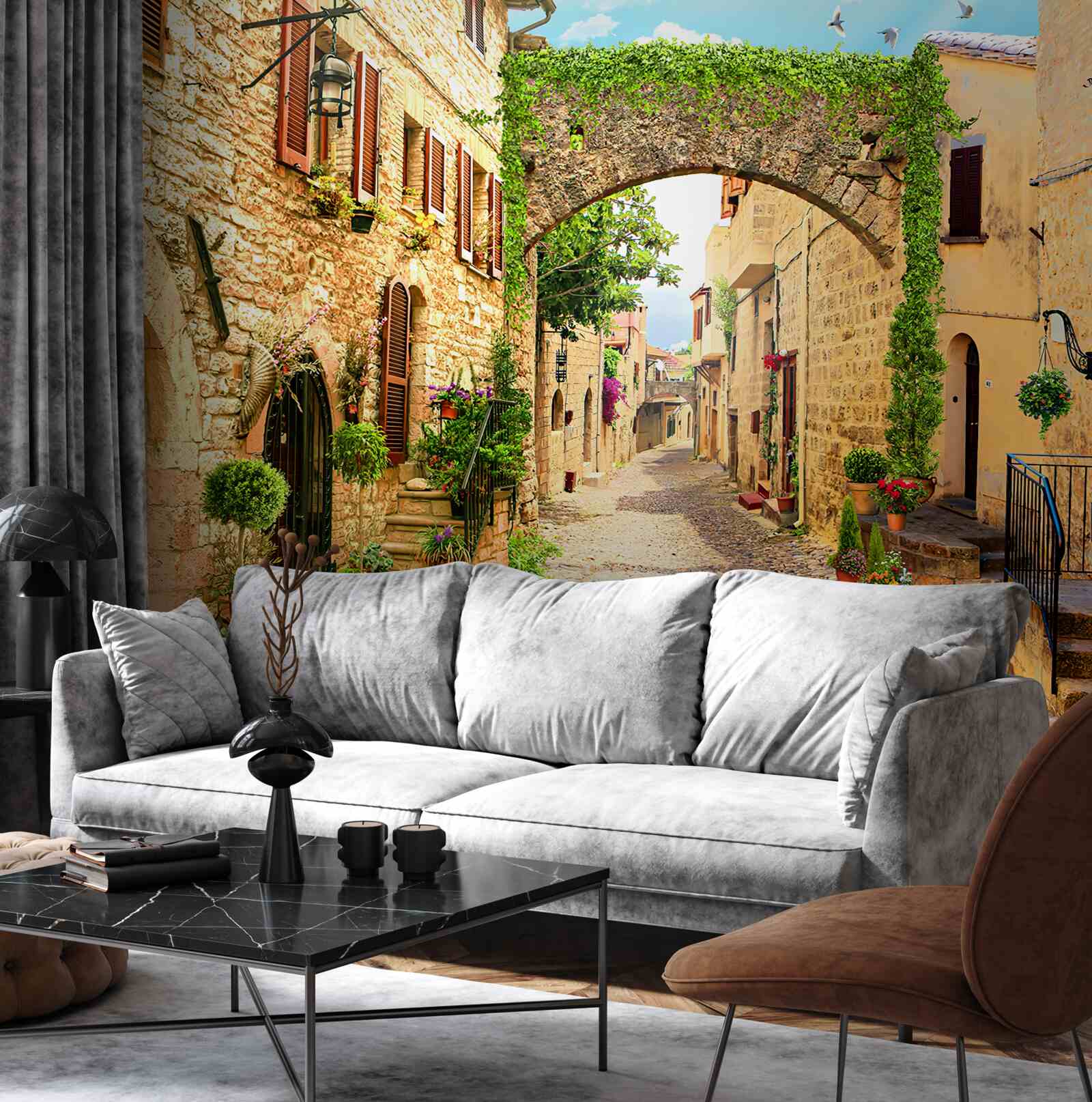 Fototapet o stradă dintr-un oraș istoric