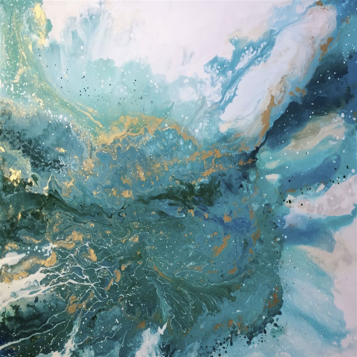 Fototapet tușe întunecate de vopsele abstracte