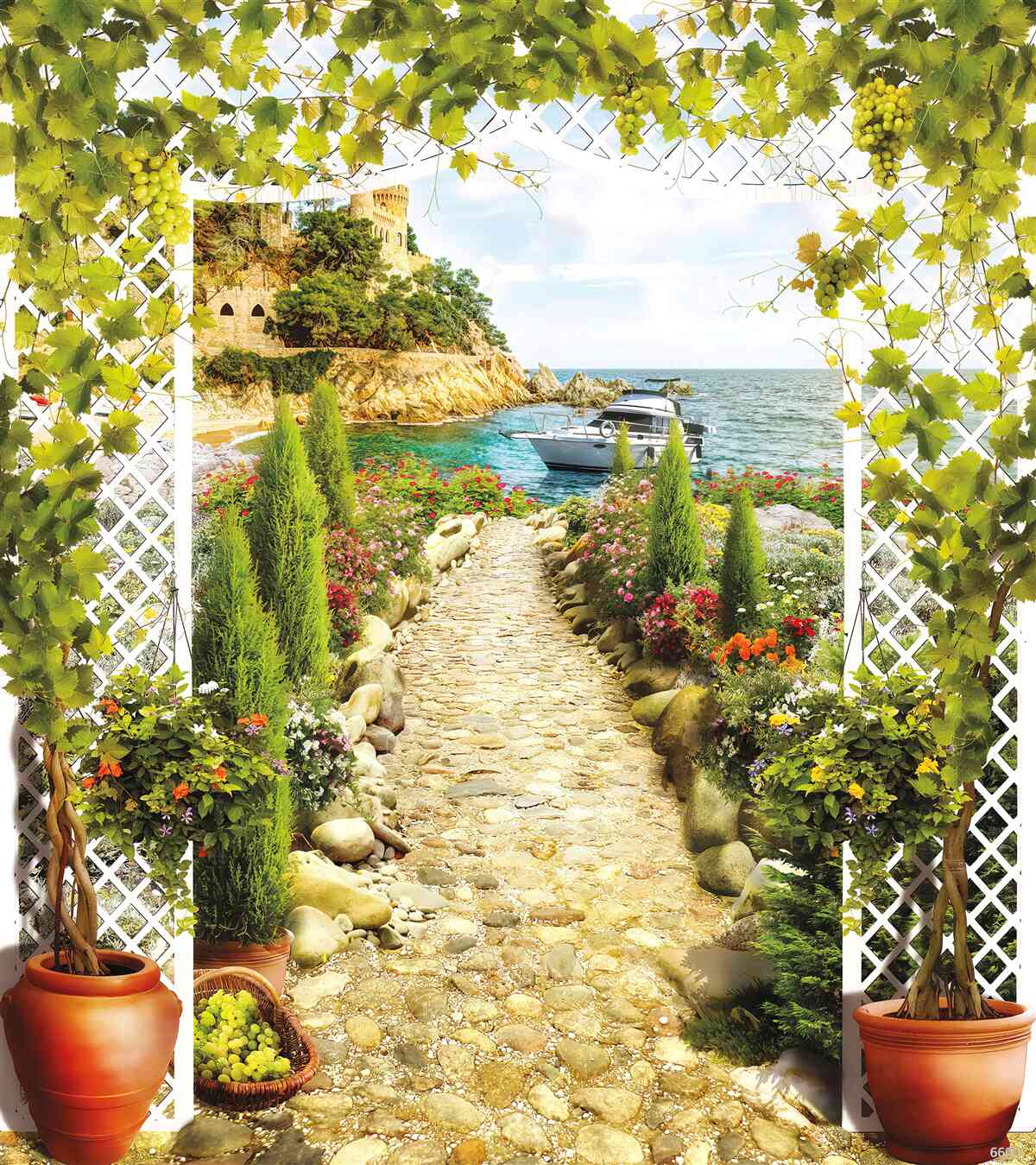 Fototapet drumul spre mare și spre navă