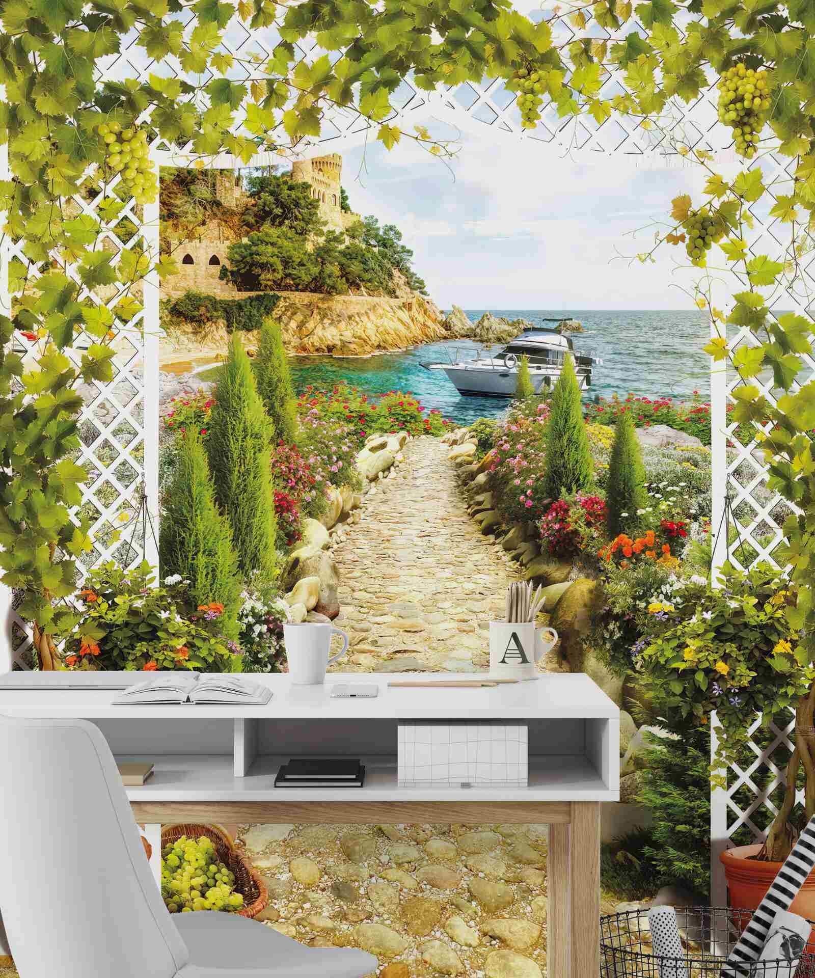 Fototapet drumul spre mare și spre navă