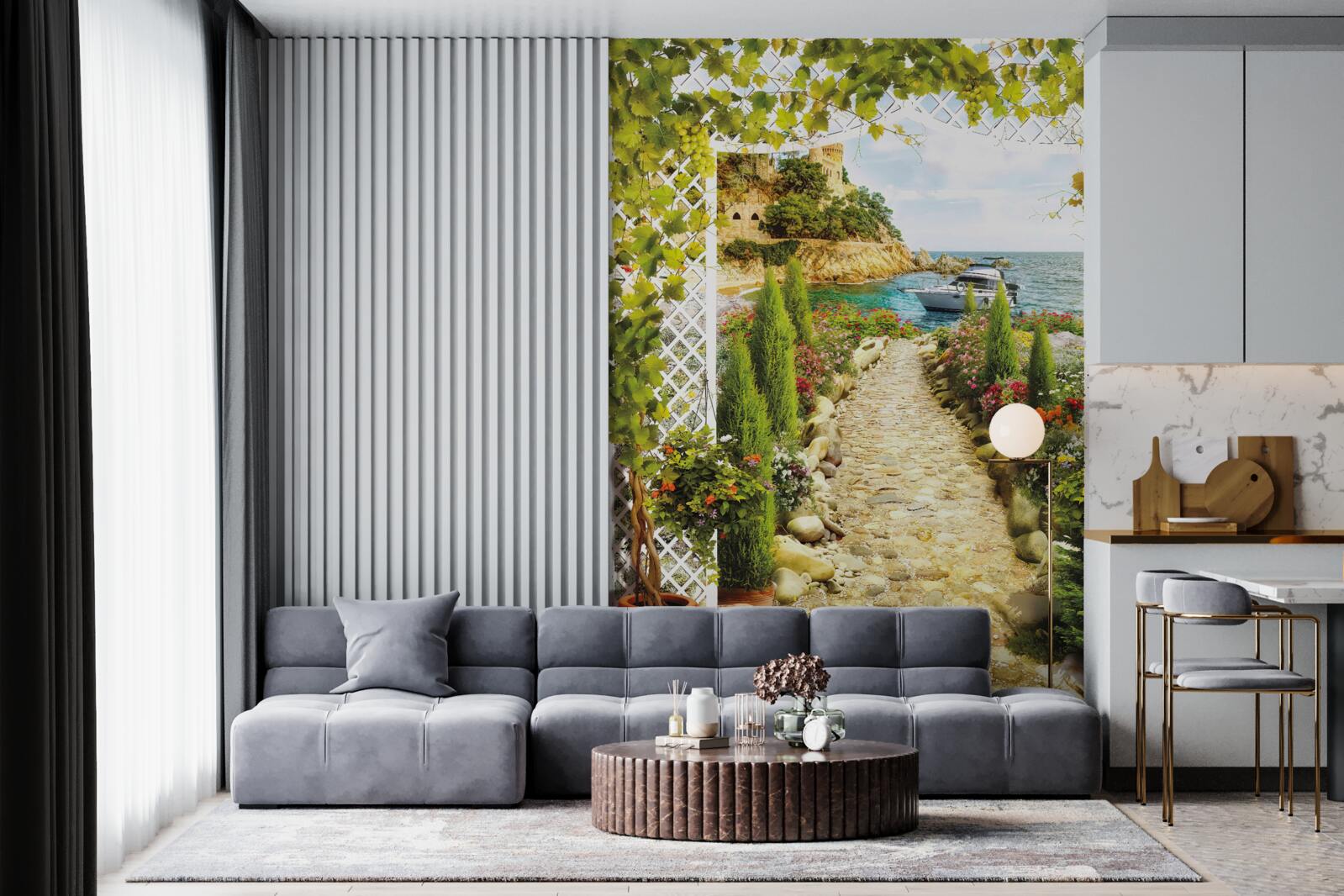 Fototapet drumul spre mare și spre navă