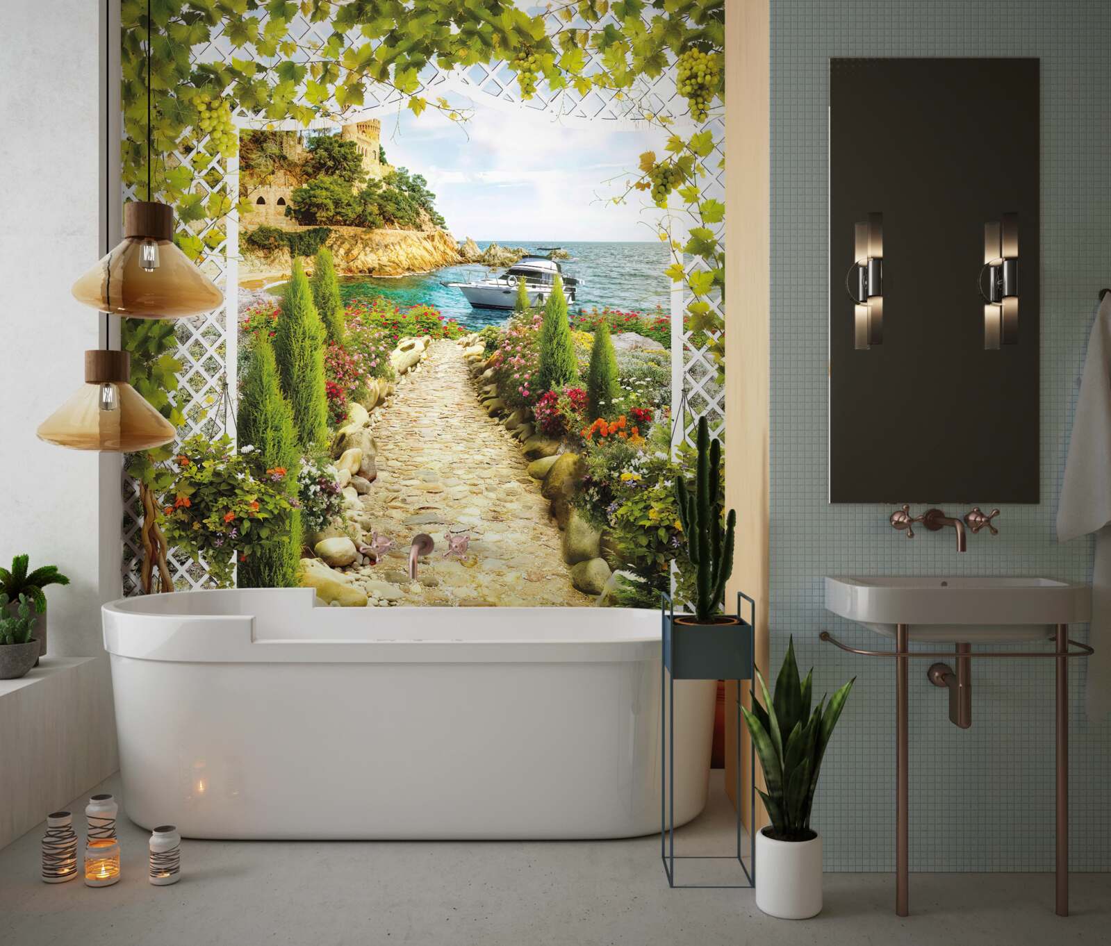 Fototapet drumul spre mare și spre navă