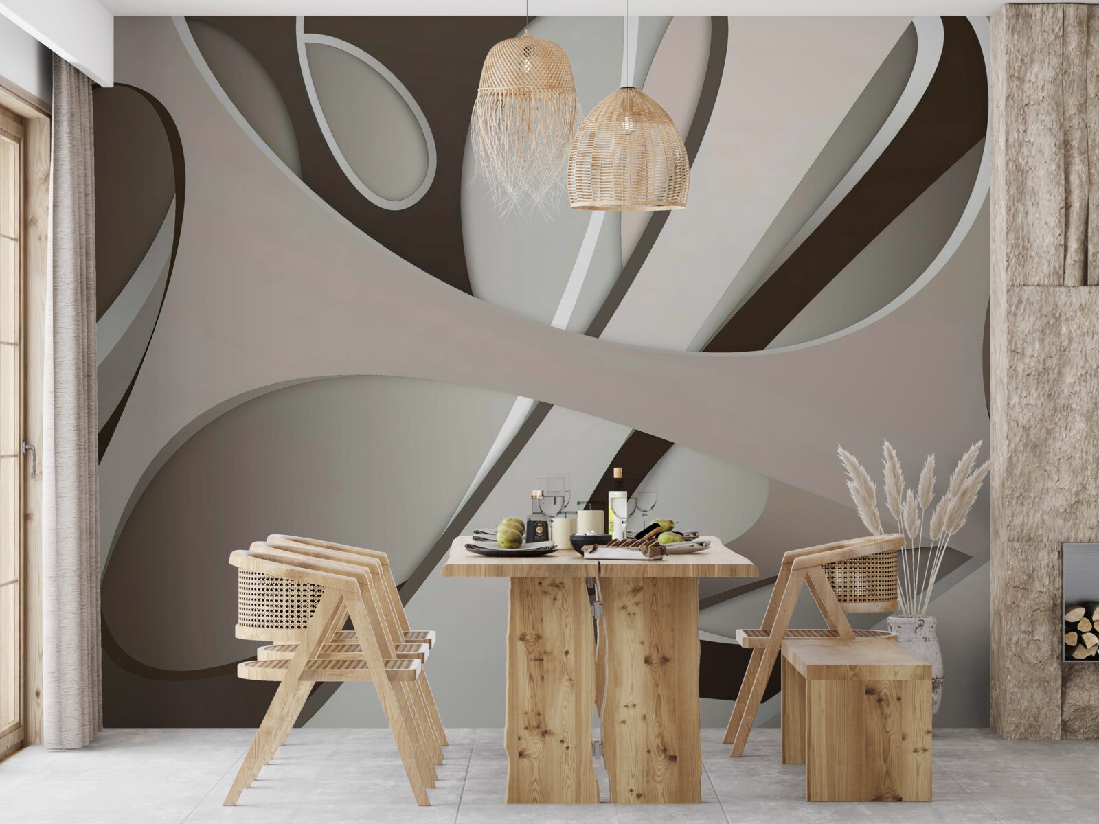 Fototapet formă abstractă luminoasă