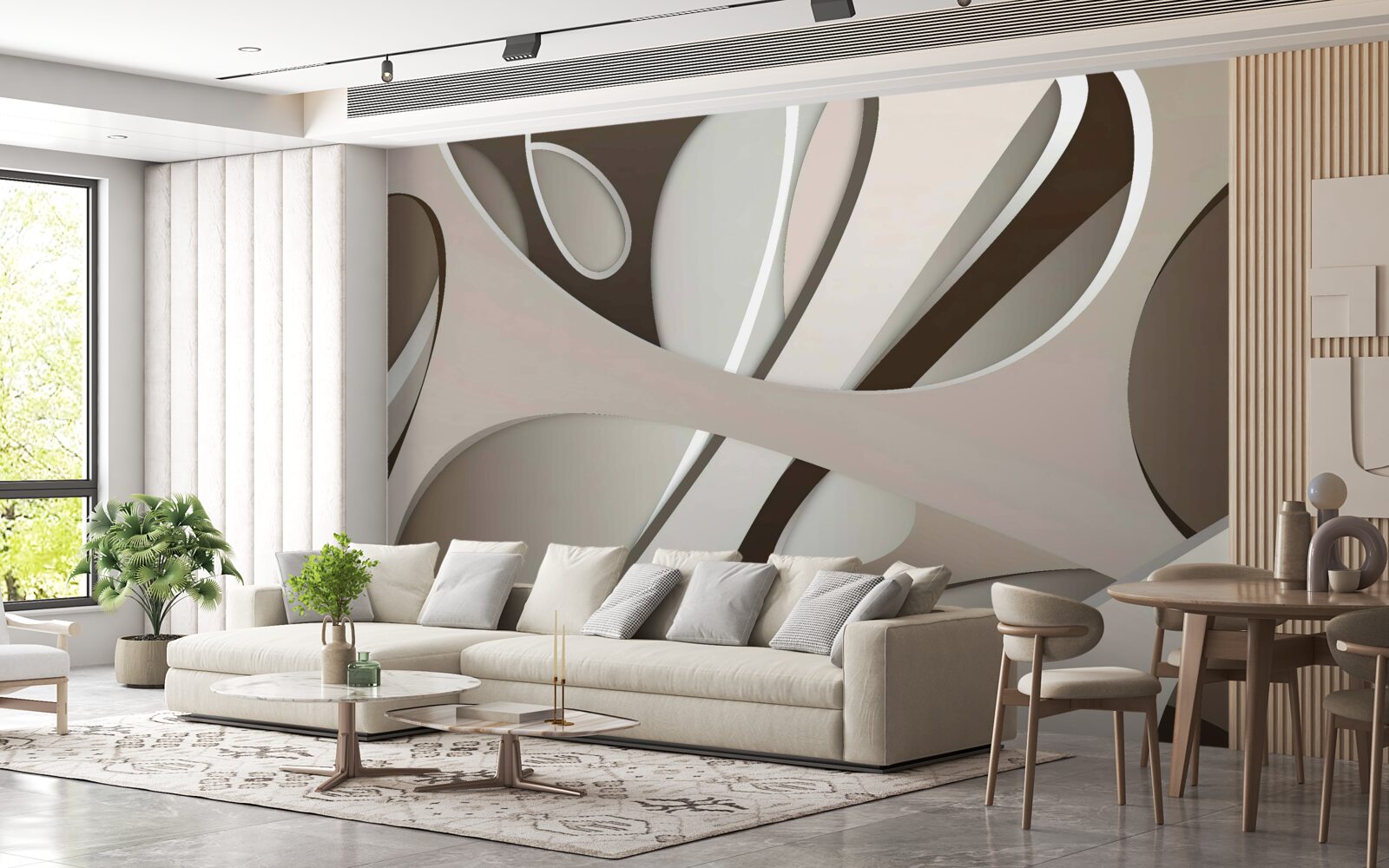 Fototapet formă abstractă luminoasă