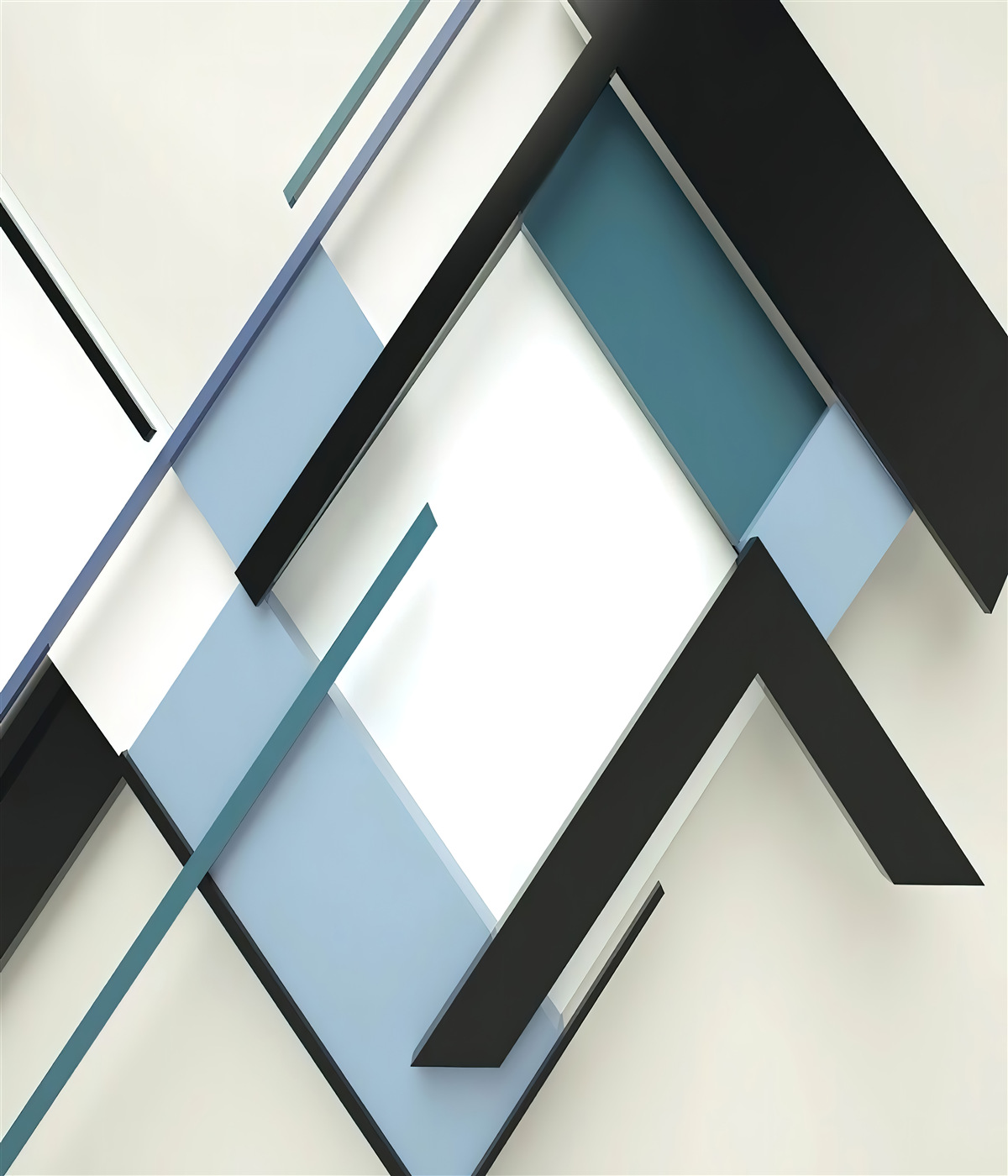 Fototapet linii albastre și negre