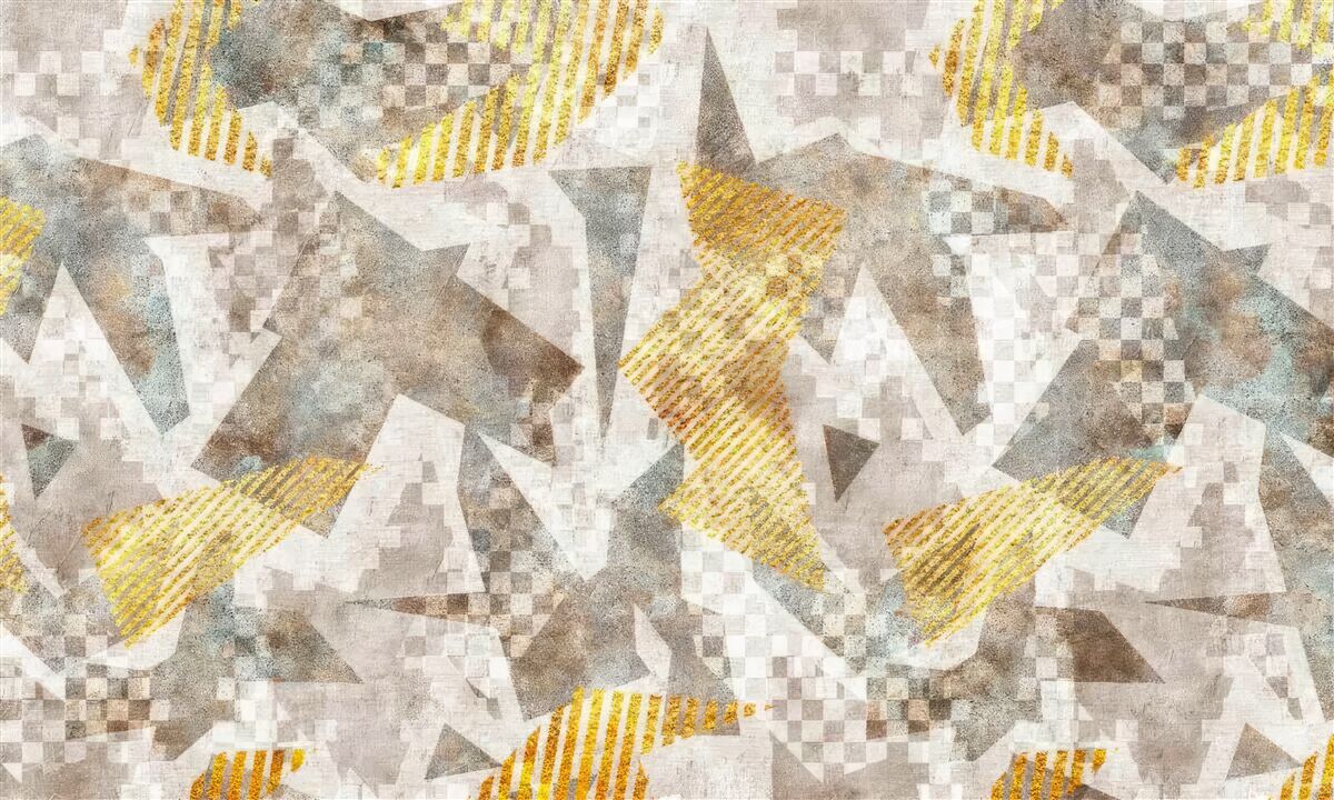 Fototapet figuri în forme și culori abstracte