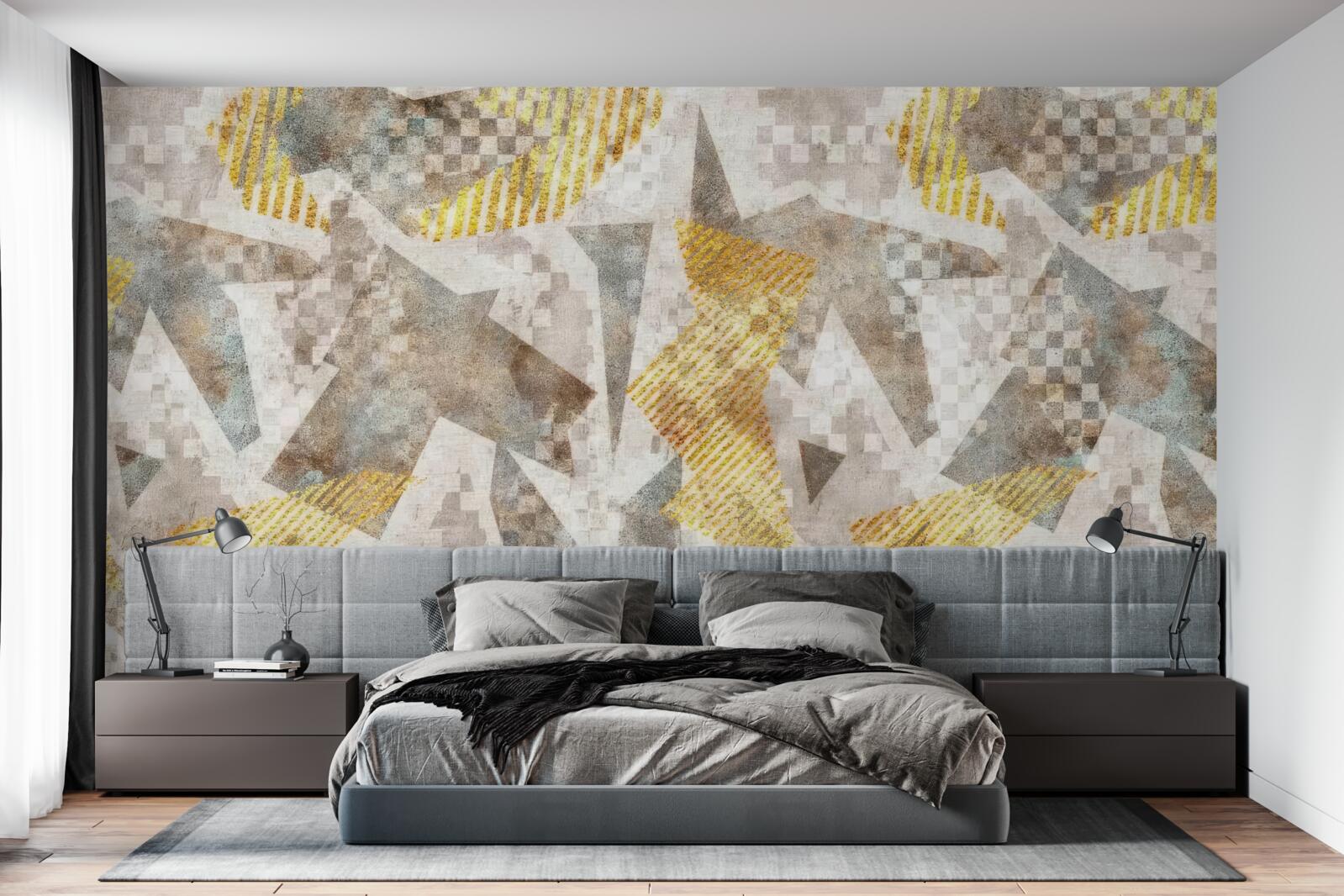 Fototapet figuri în forme și culori abstracte