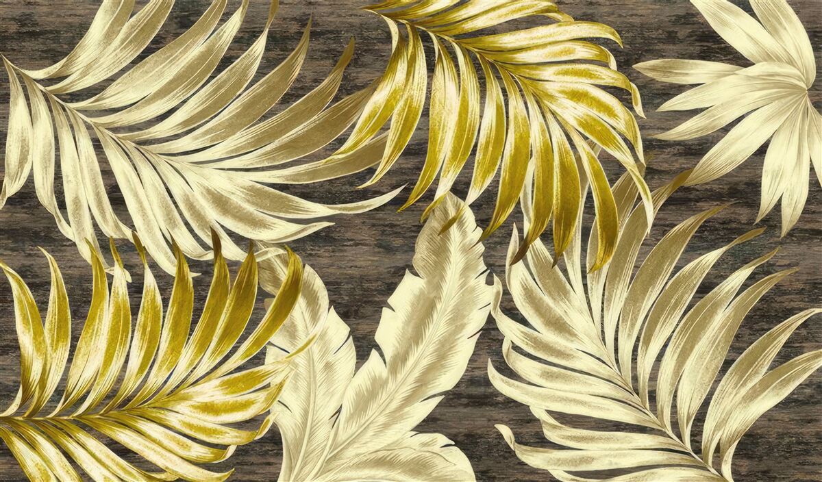 Fototapet foiță de aur mare