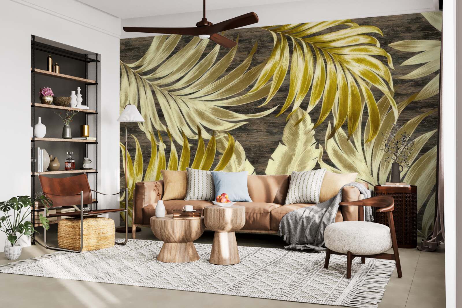 Fototapet foiță de aur mare