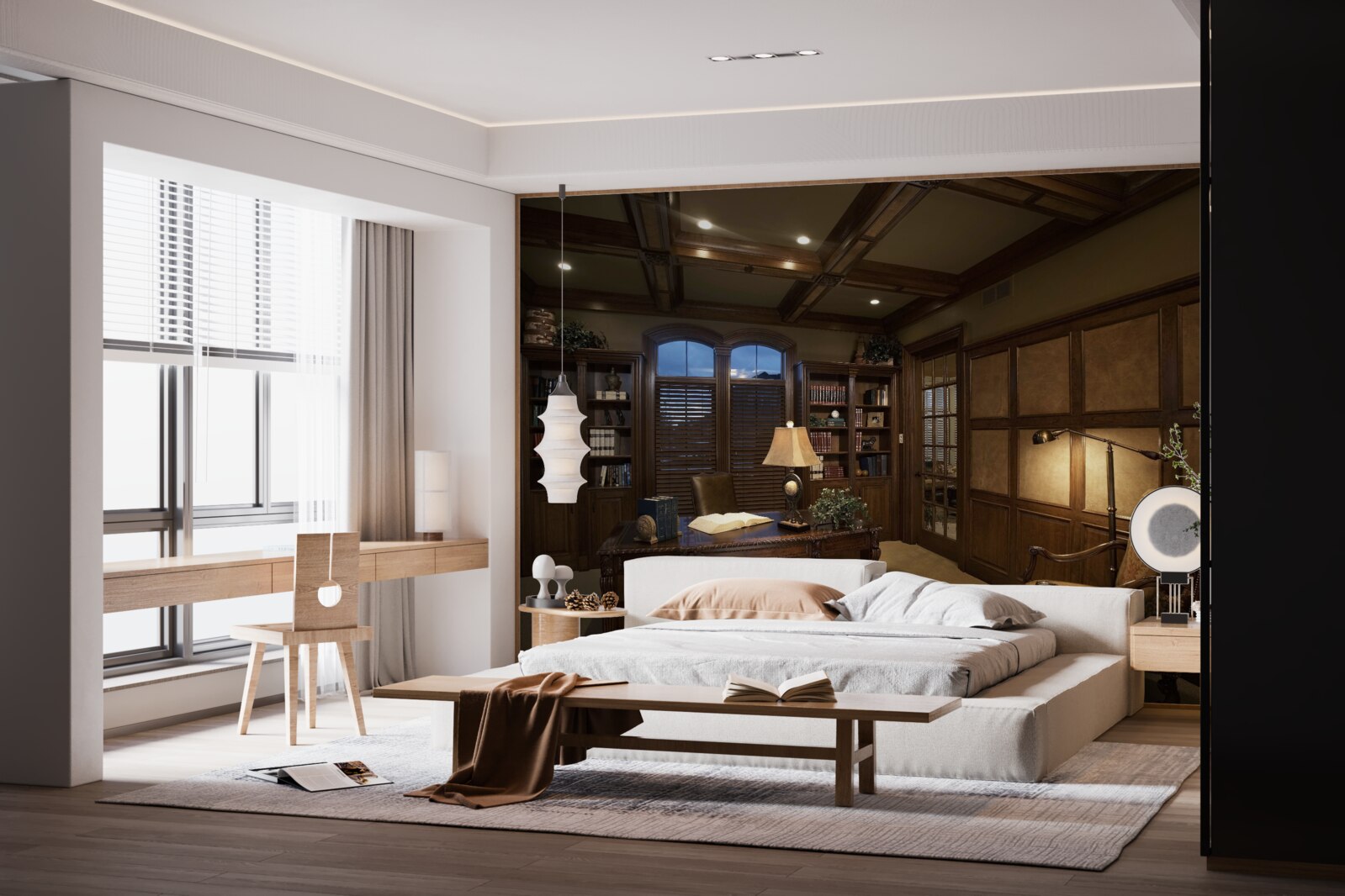 Fototapet birou acasă cu echipament