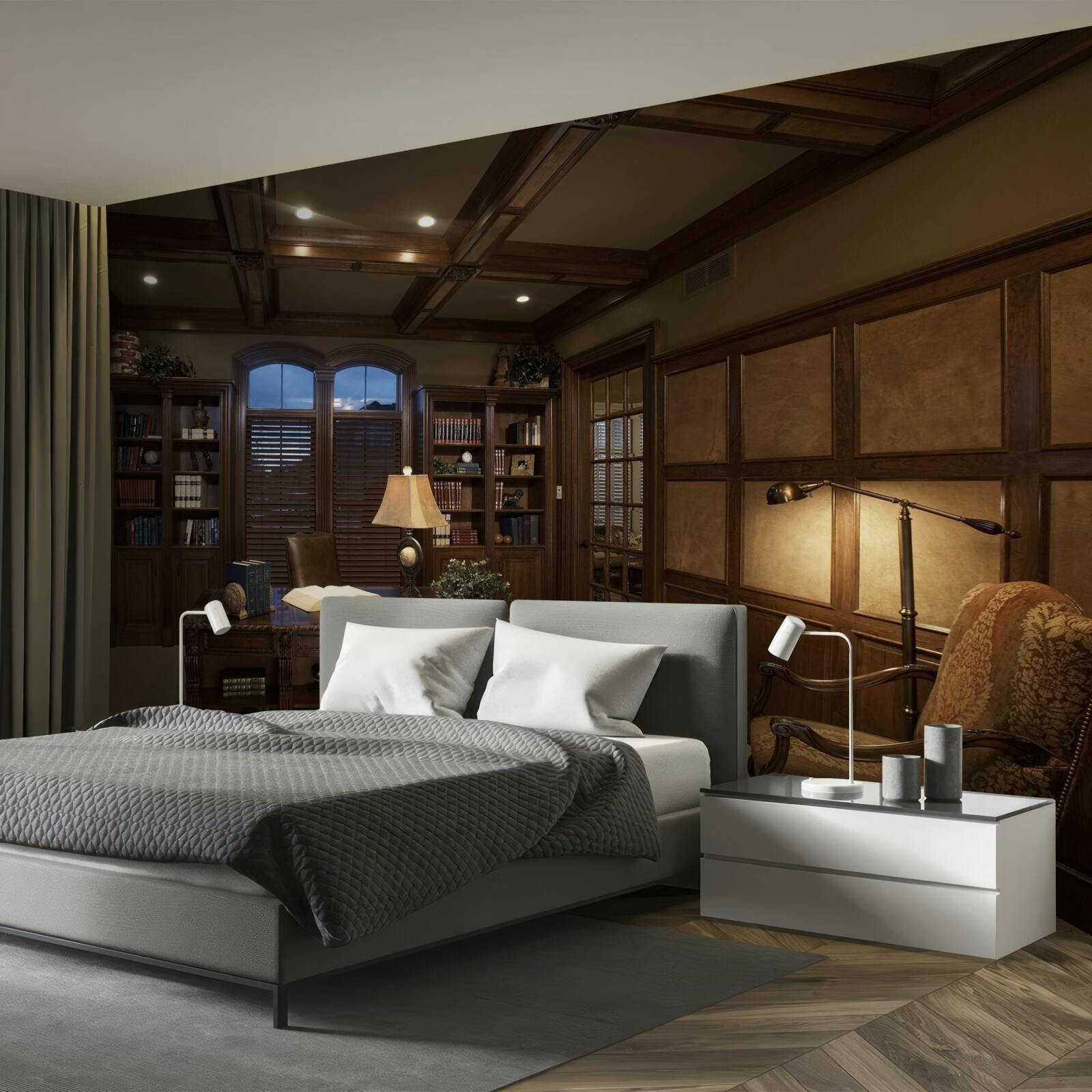 Fototapet birou acasă cu echipament