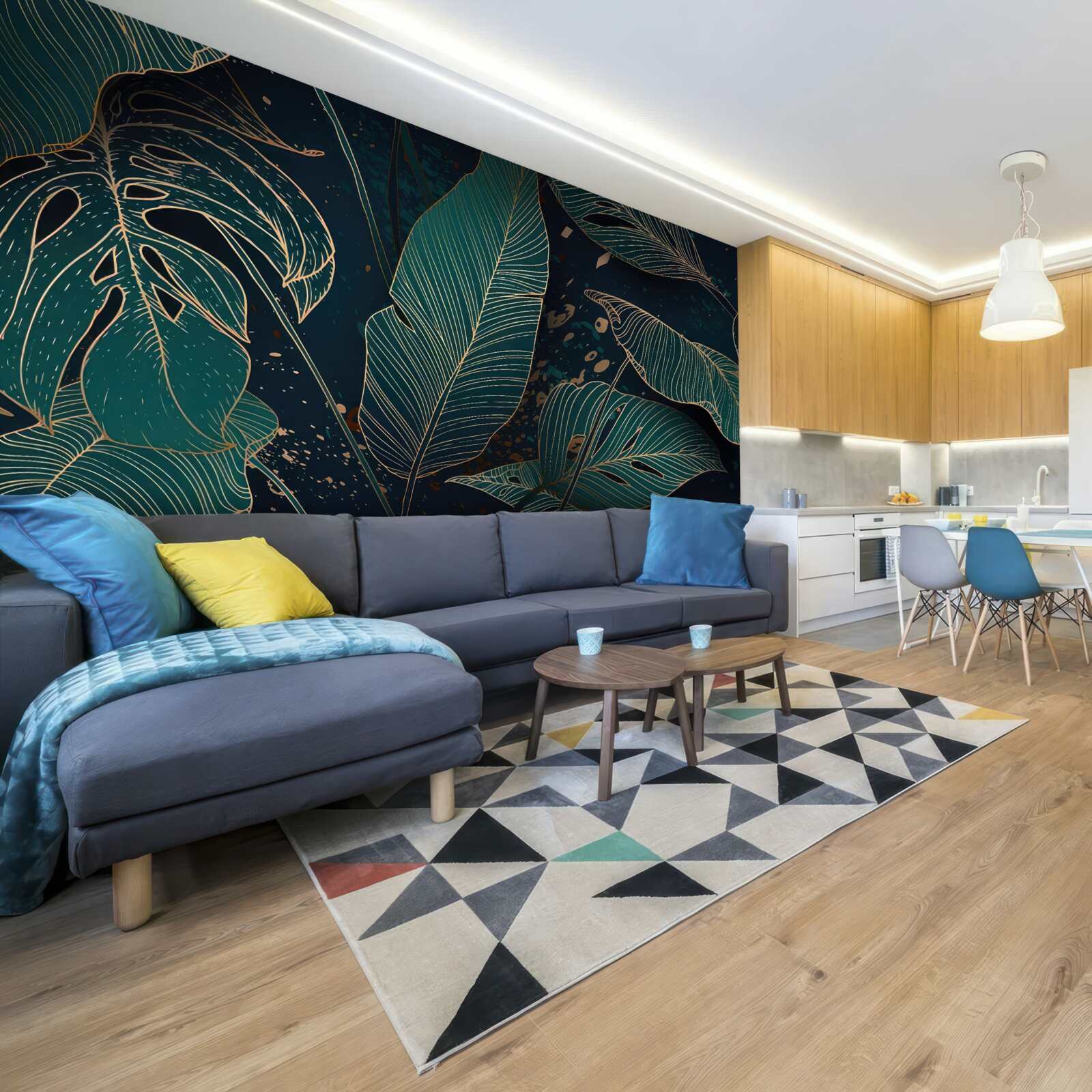 Fototapet frunze verzi mari