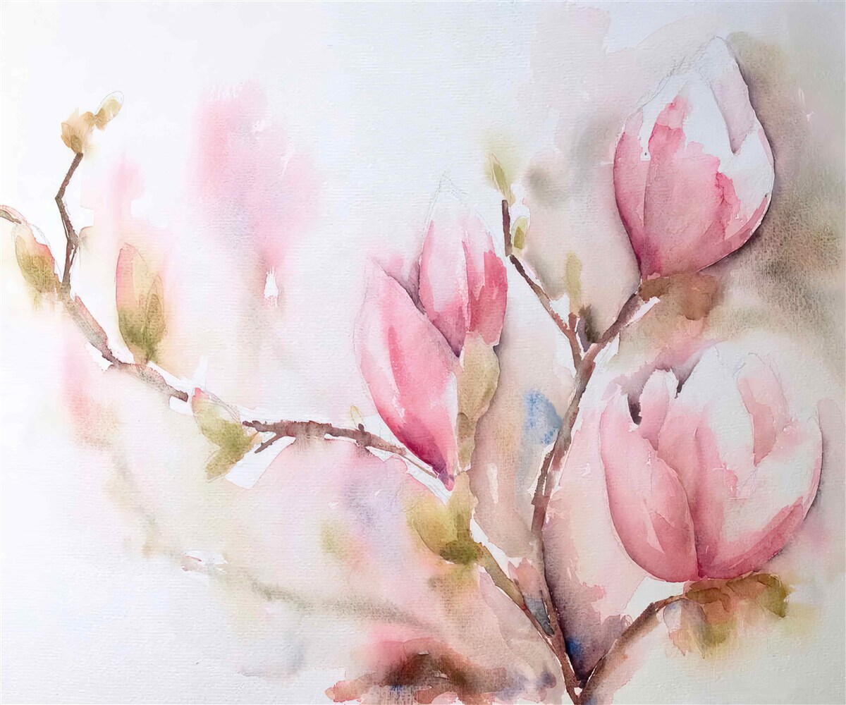 Fototapet muguri roz