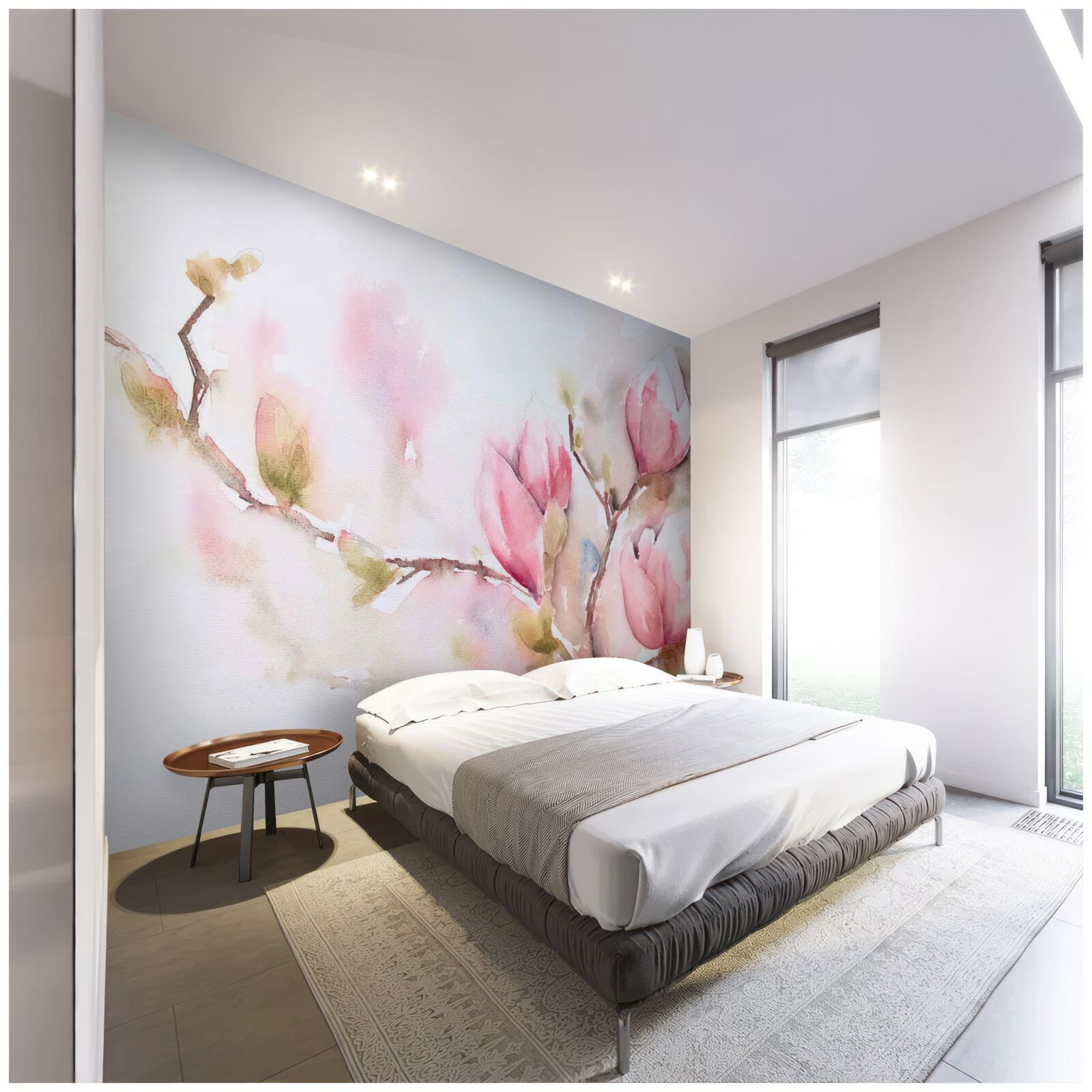 Fototapet muguri roz