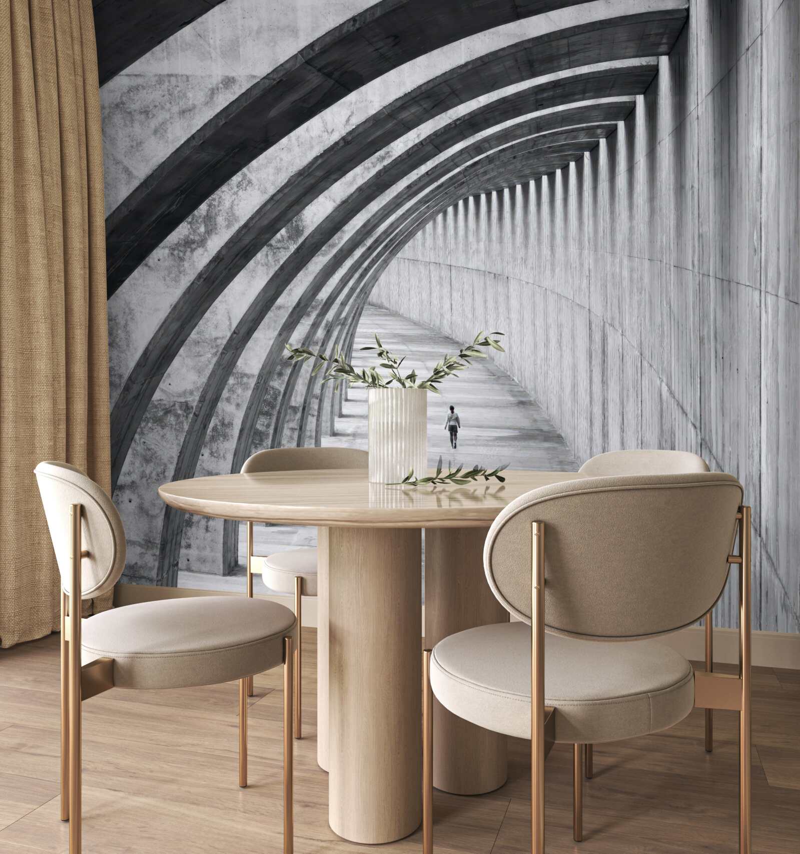 Fototapet unitate în fața zidurilor maiestuoase ale clădirii