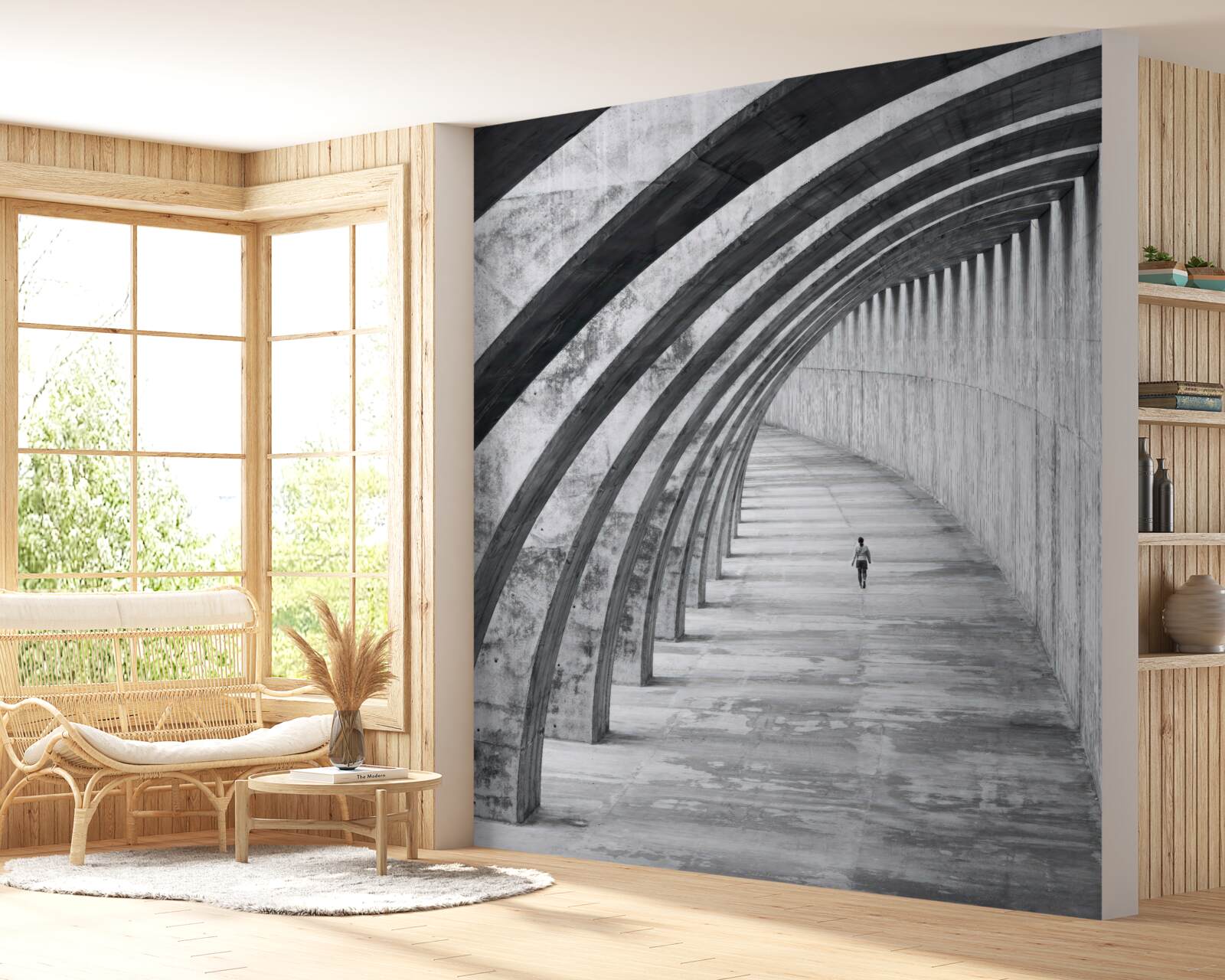 Fototapet unitate în fața zidurilor maiestuoase ale clădirii