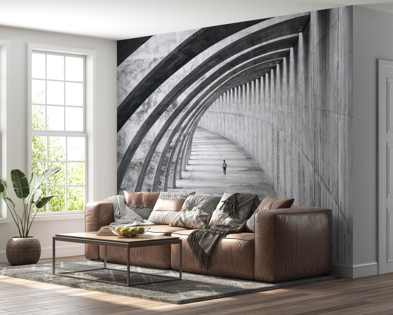 Fototapet unitate în fața zidurilor maiestuoase ale clădirii