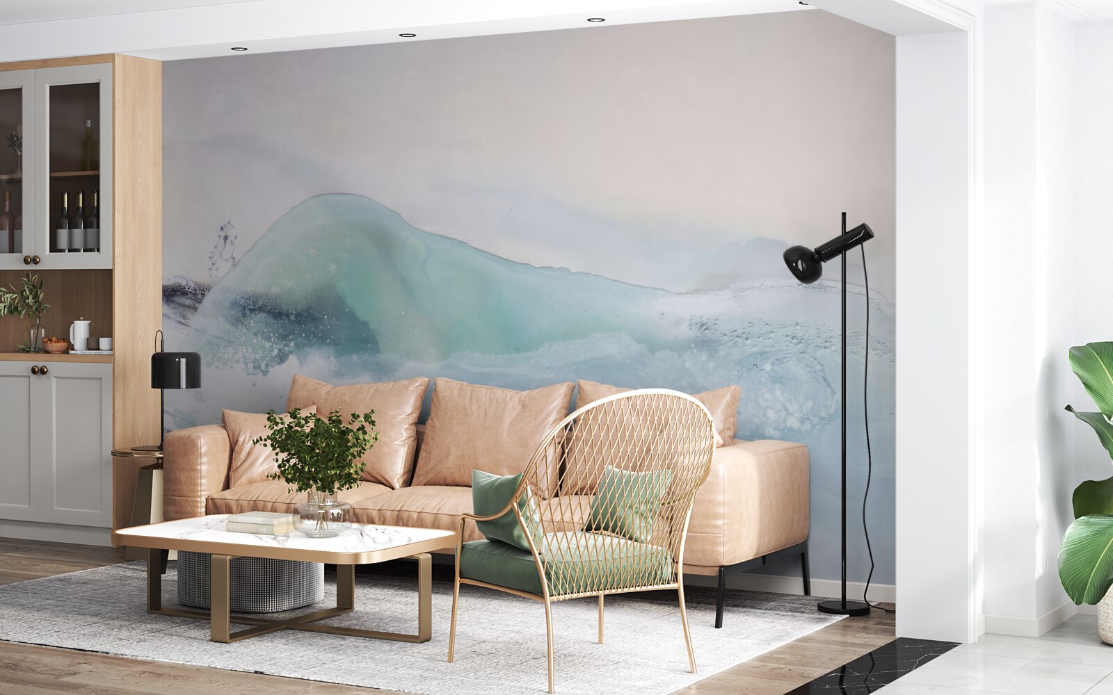 Fototapet o mare furtunoasă fără sfârșit