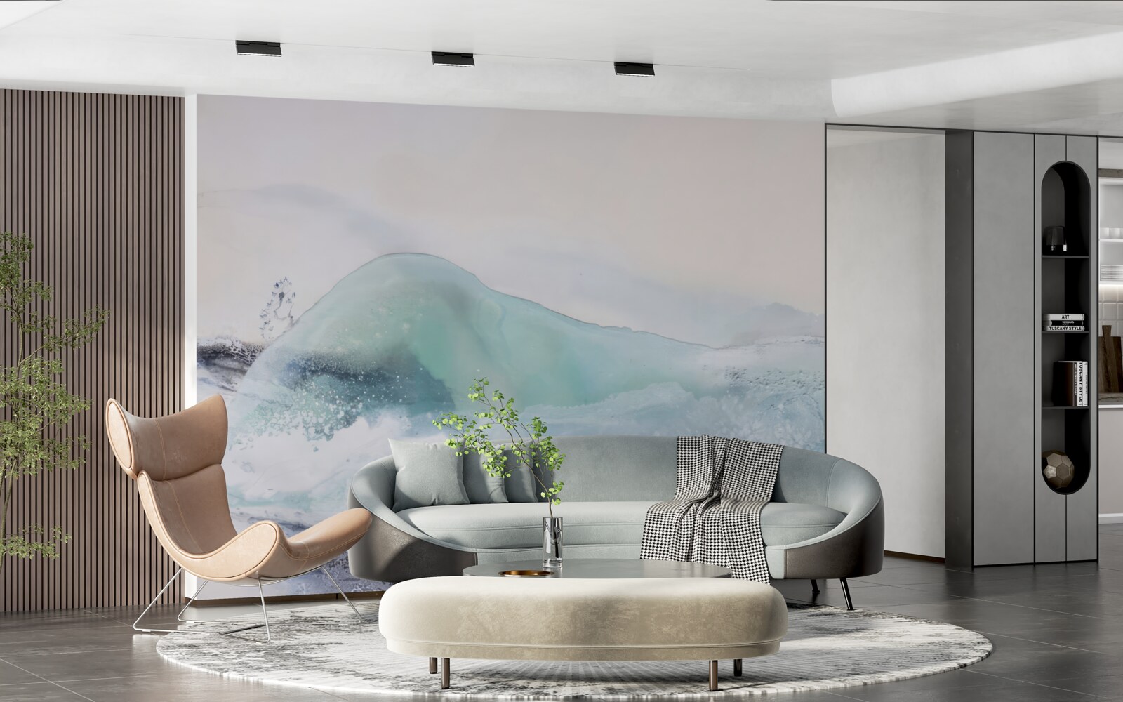 Fototapet o mare furtunoasă fără sfârșit