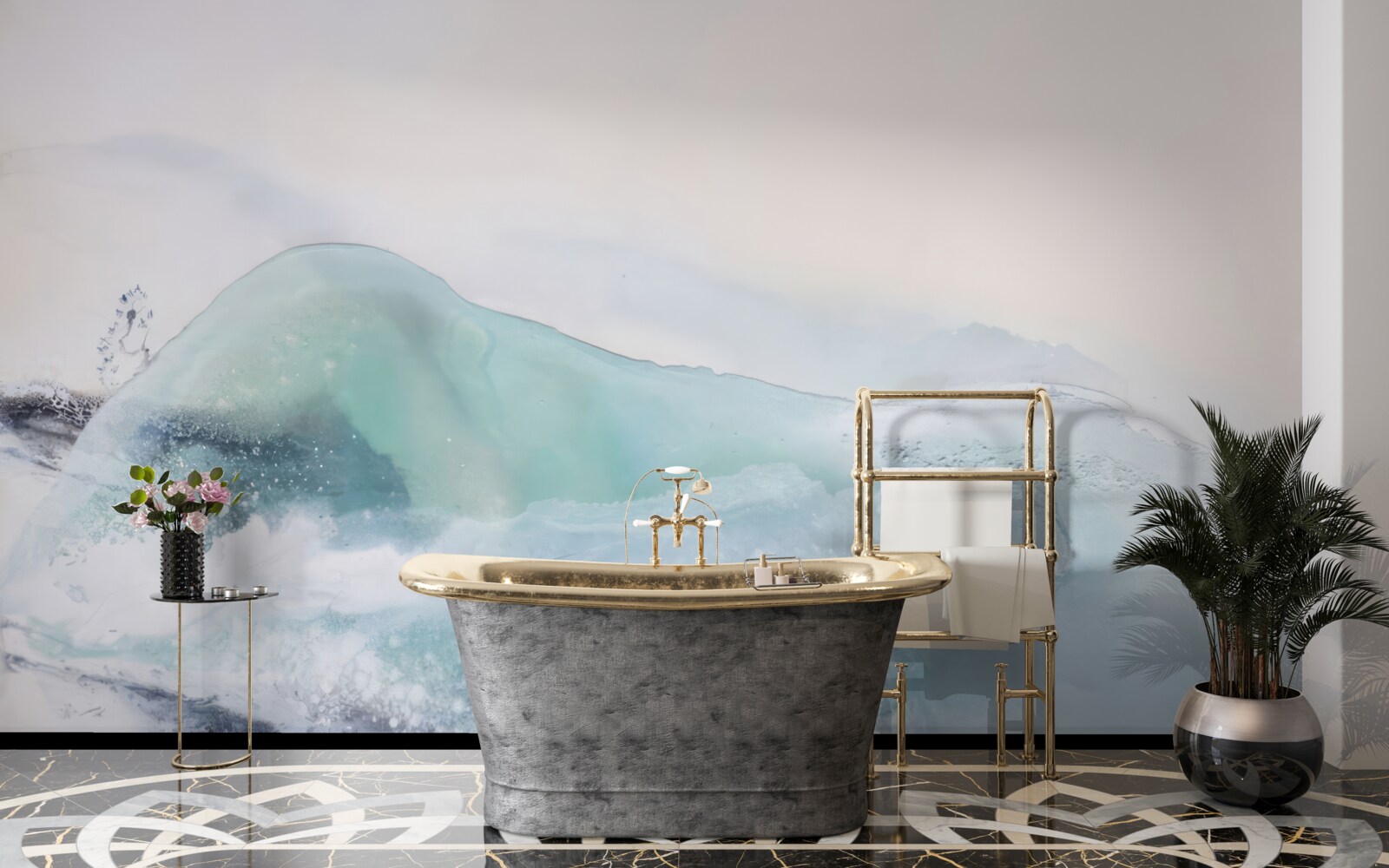 Fototapet o mare furtunoasă fără sfârșit