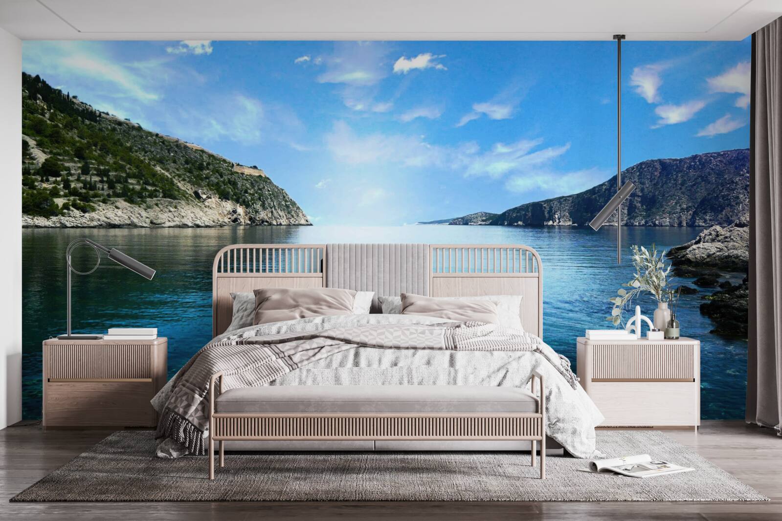 Fototapet pasaj care duce la apă