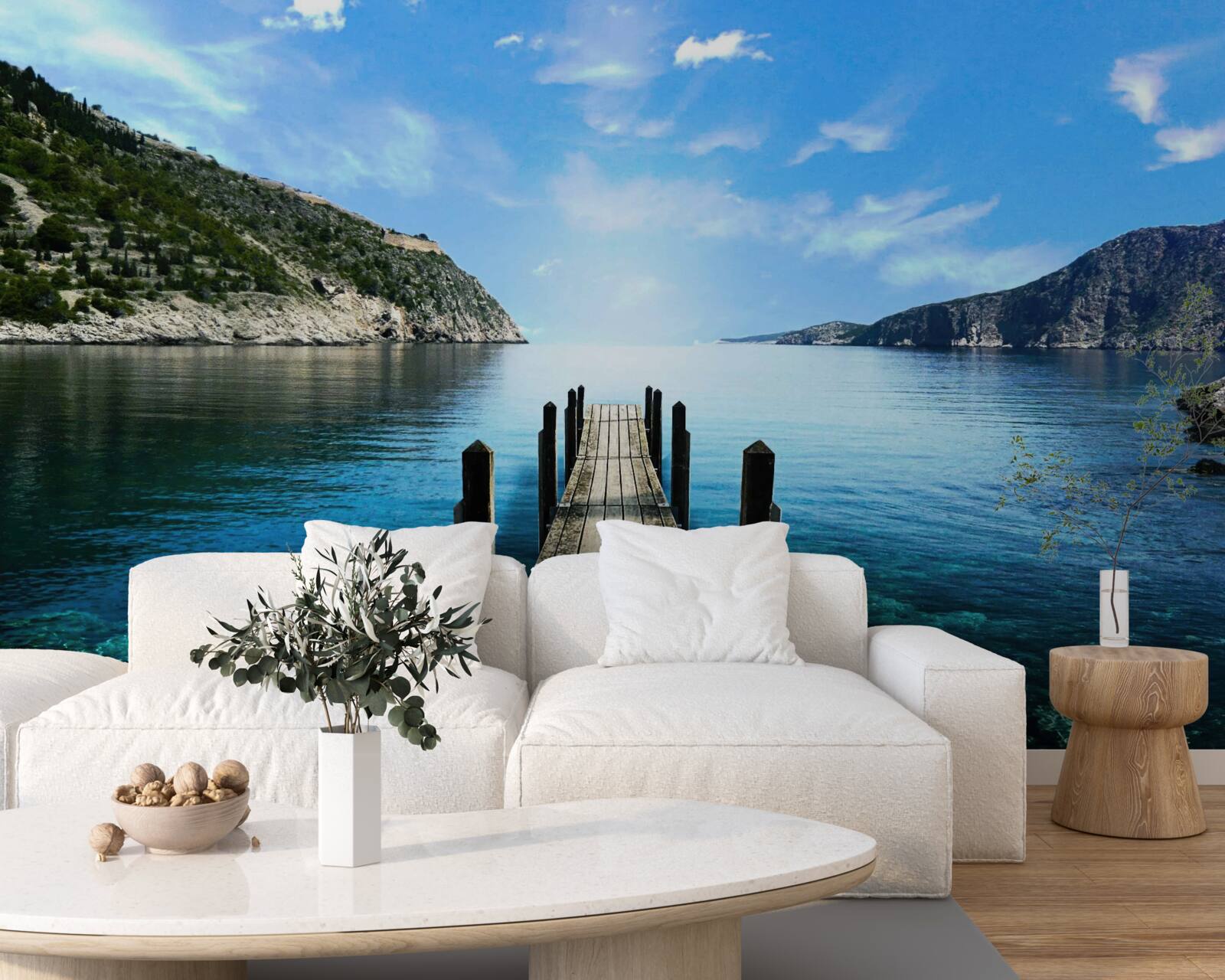 Fototapet pasaj care duce la apă