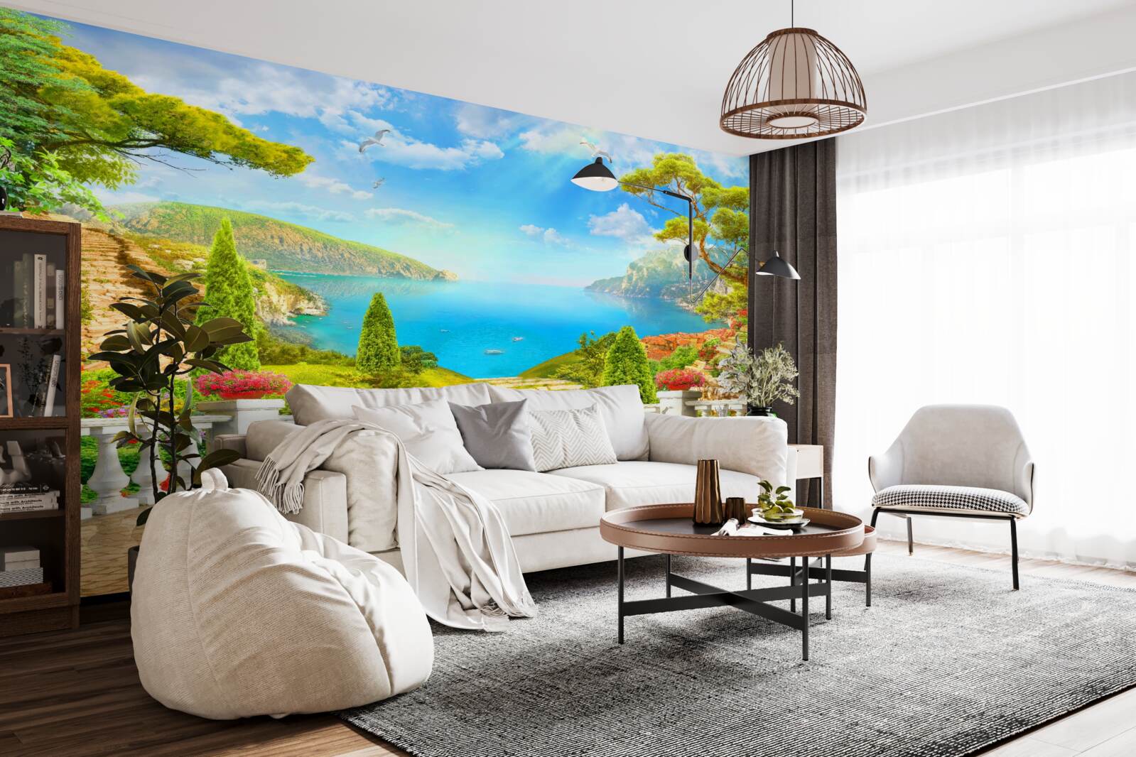 Fototapet peisaj captivant de pe puntea de observație