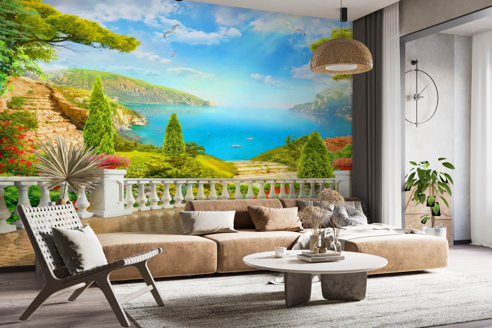 Fototapet peisaj captivant de pe puntea de observație