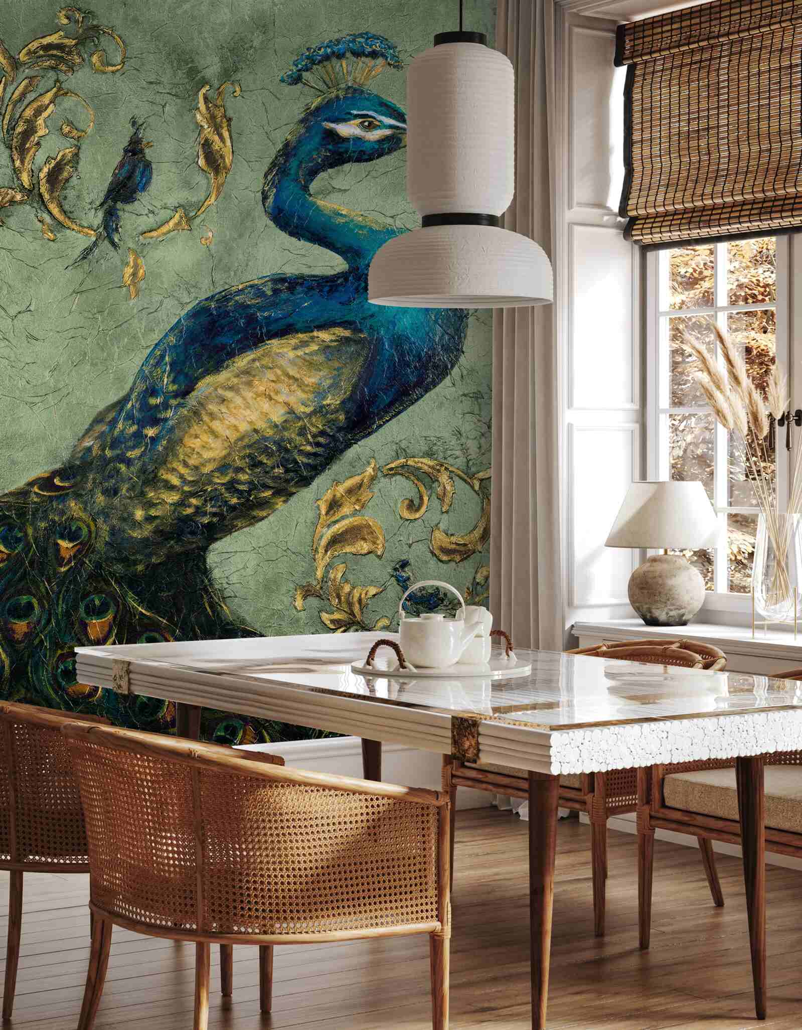 Fototapet păun uimitor de frumos