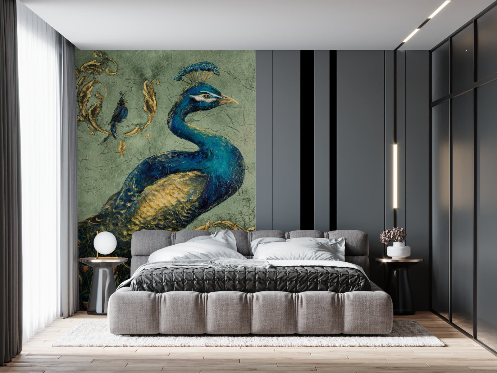 Fototapet păun uimitor de frumos