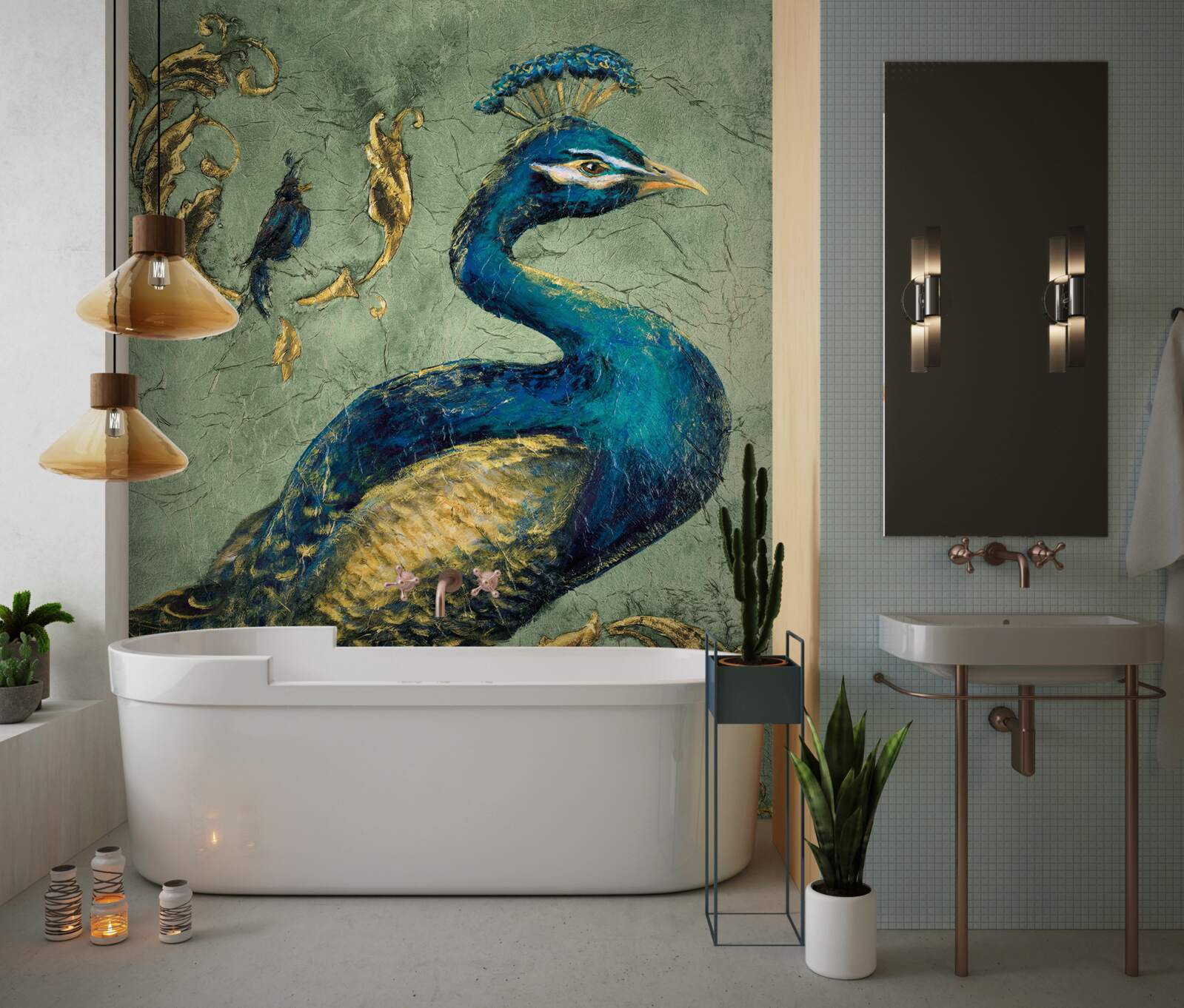 Fototapet păun uimitor de frumos