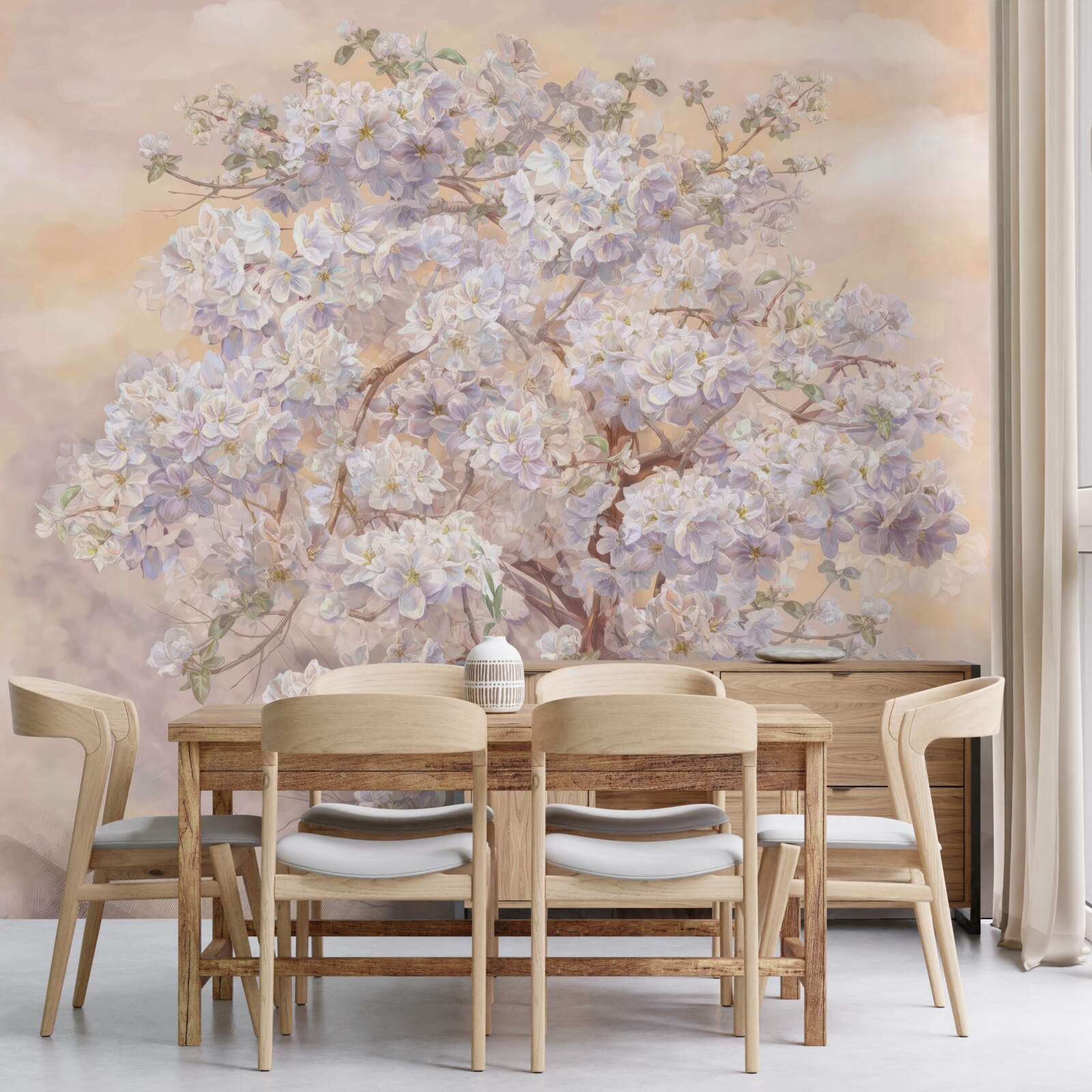 Fototapet copac imens în floare