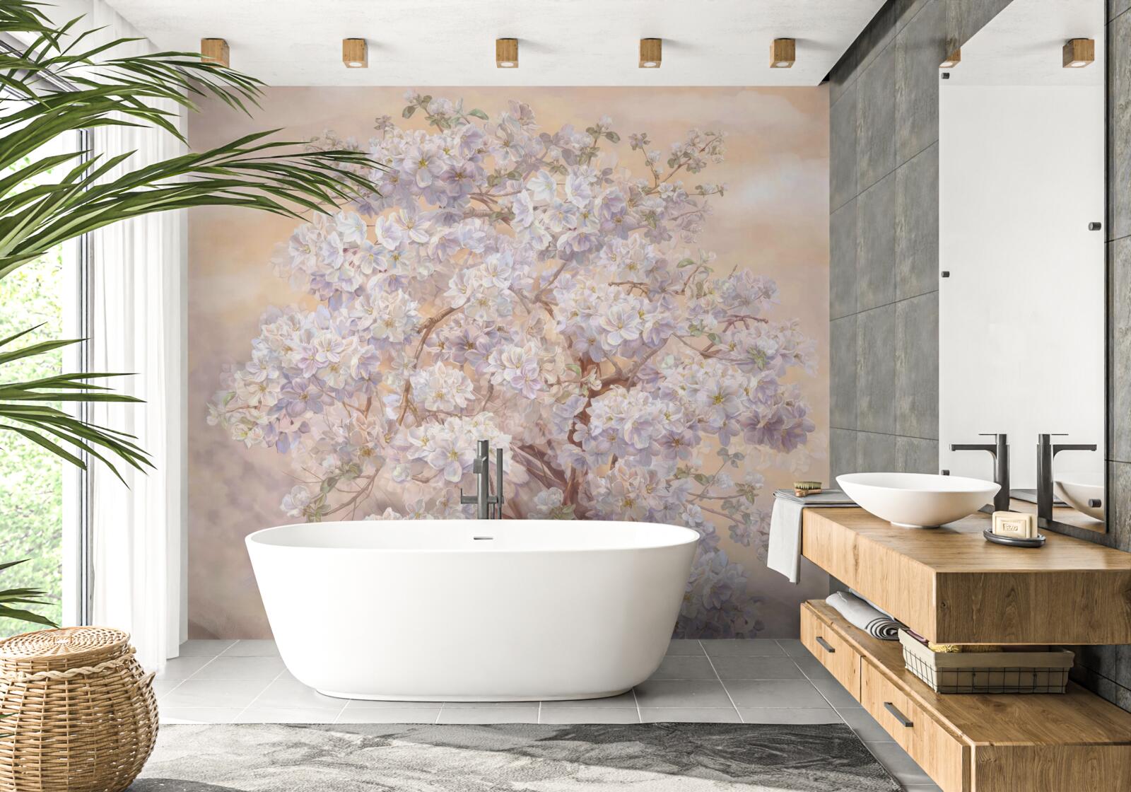 Fototapet copac imens în floare