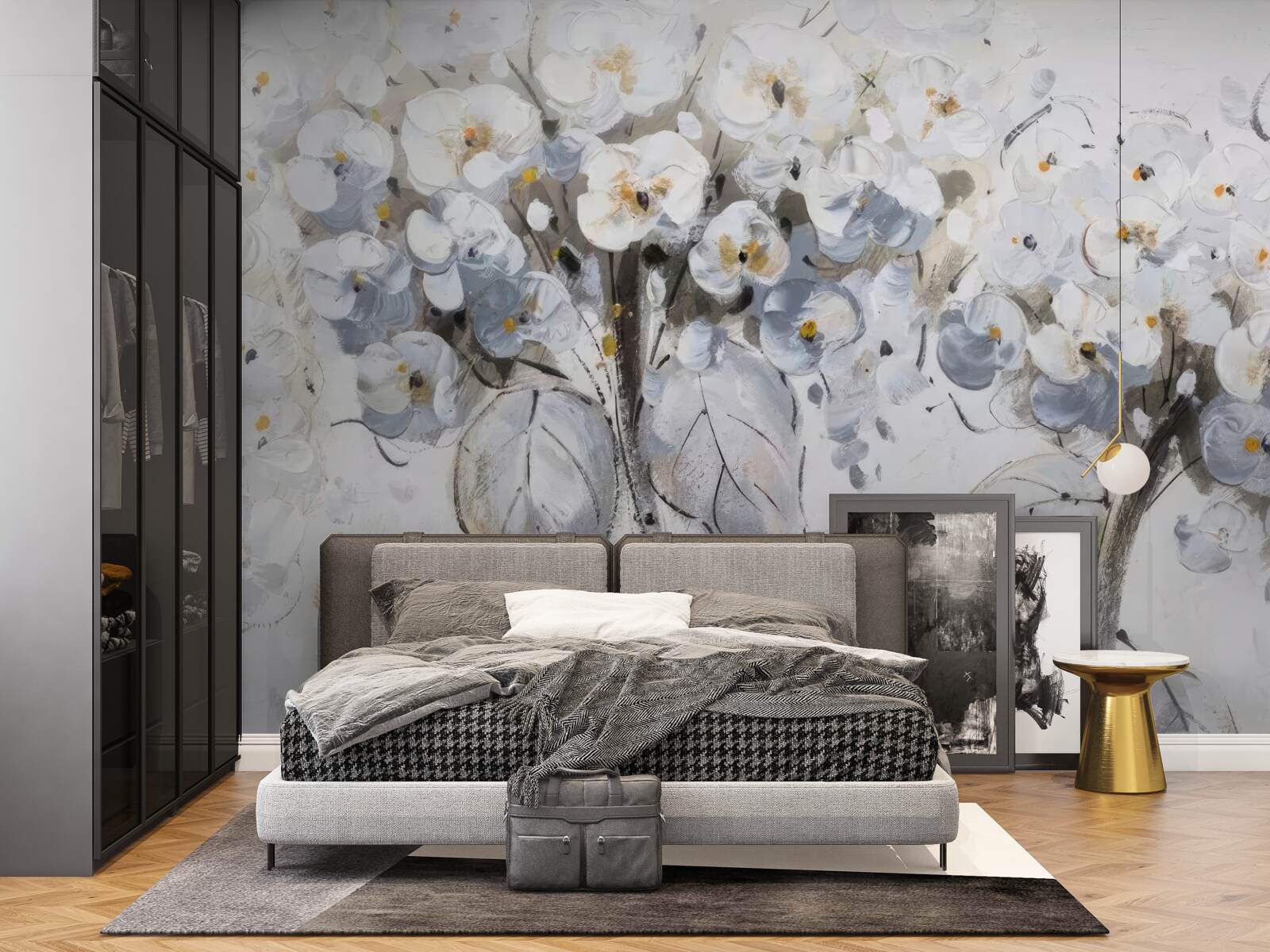 Fototapet a prezentat flori luminoase