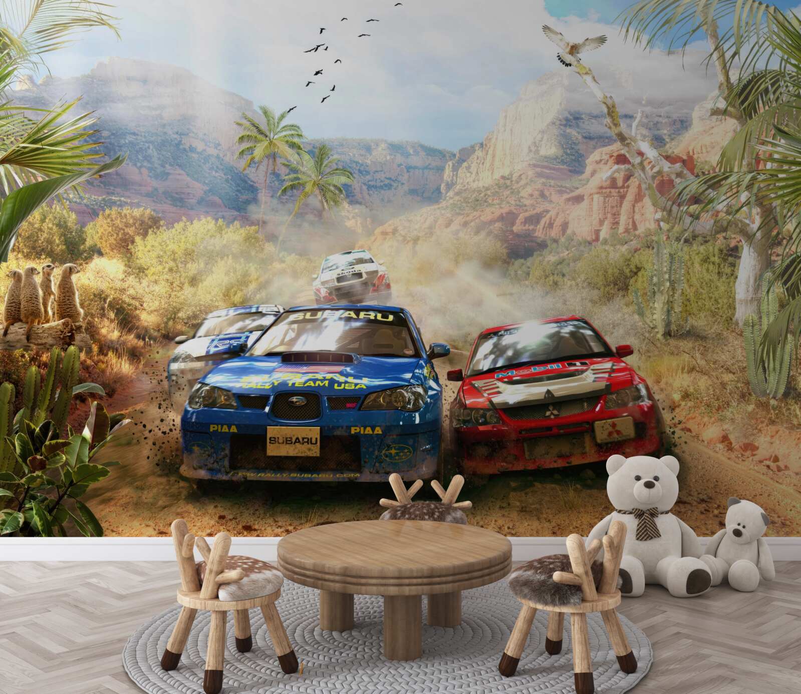 Fototapet curse în deșert