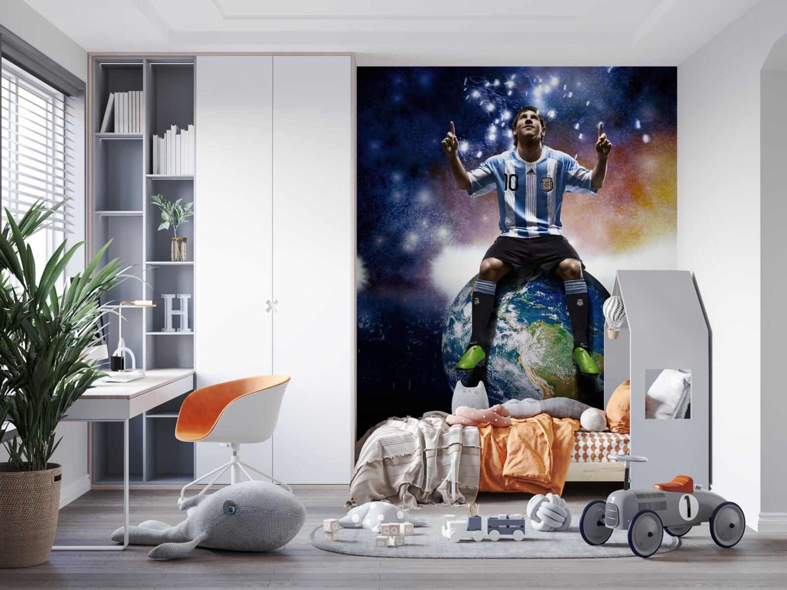 Fototapet messi pe teren