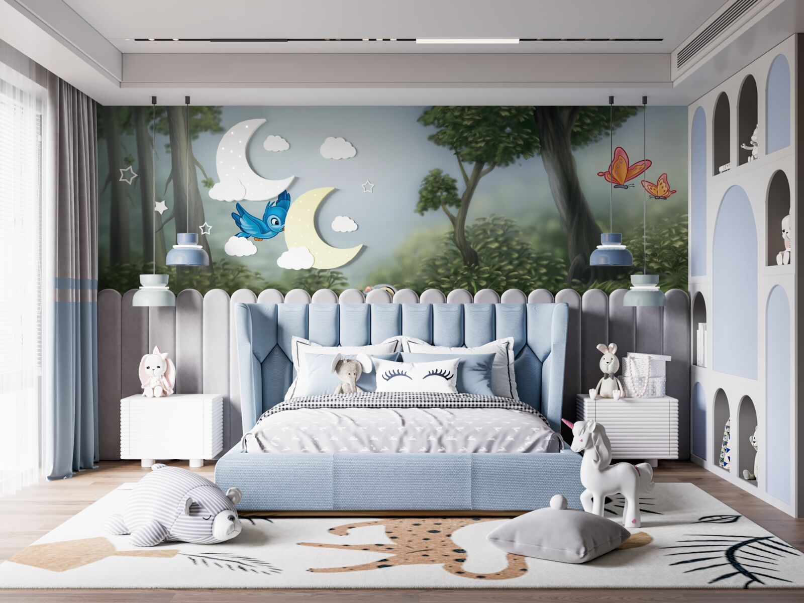 Fototapet complotul este inspirat de desenul animat "bambi"