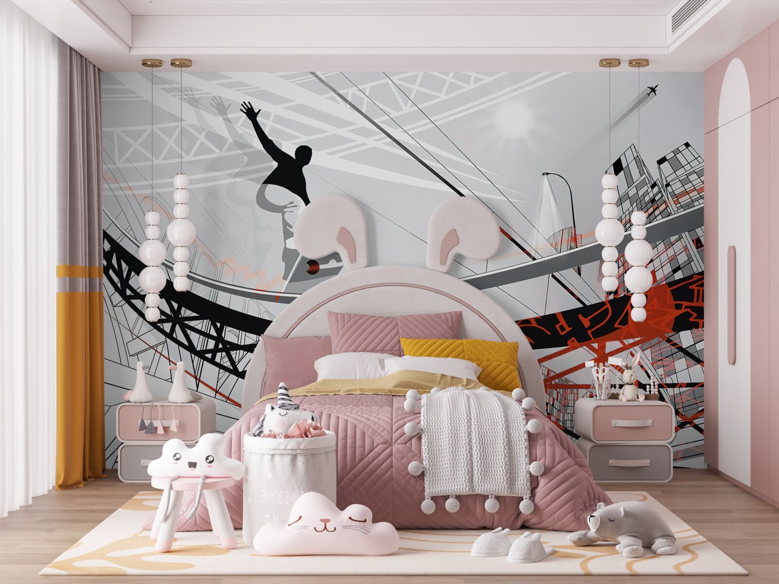 Fototapet tânăr skateboarding