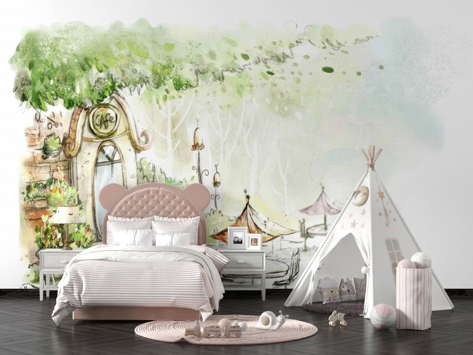 Fototapet curte vizibilă în fotografie