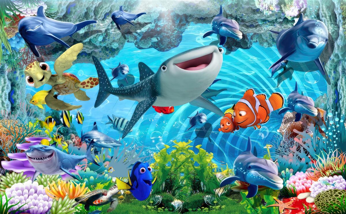 Fototapet regatul subacvatic al distracției